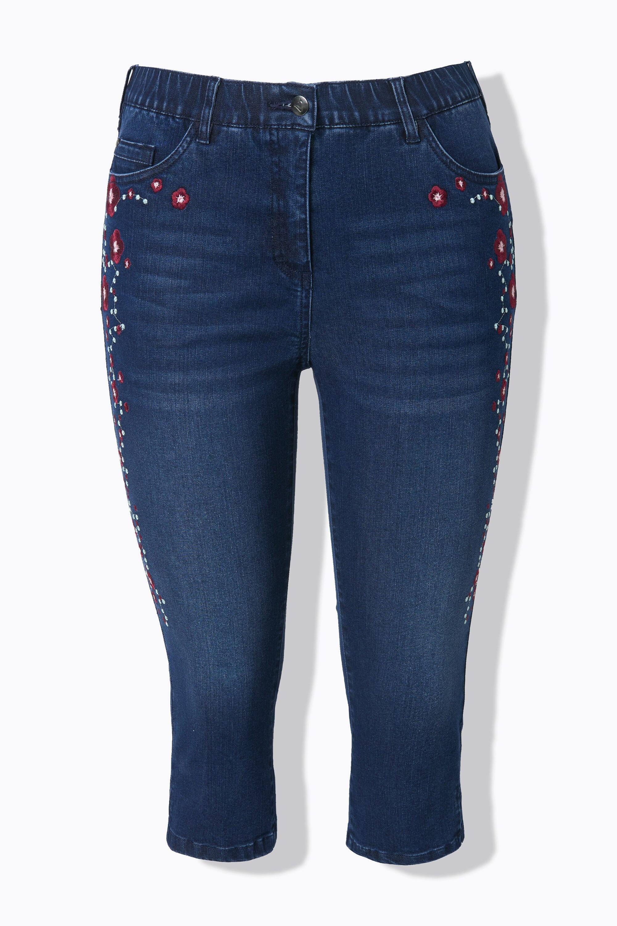 Ulla Popken Sarah Caprijeans Trachten-Stickerei