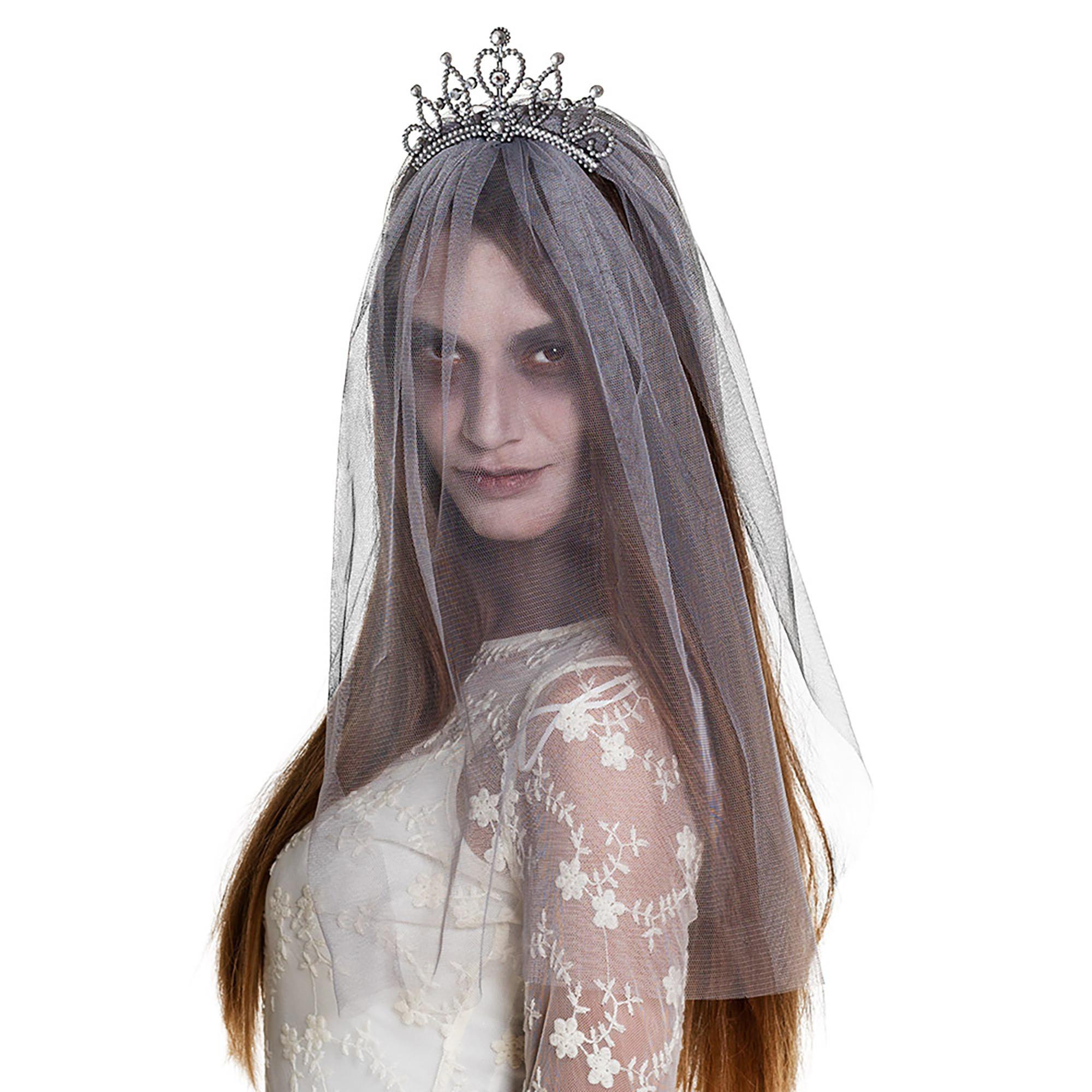BOLAND Zombie Prinzessin Tiara mit Schleier
