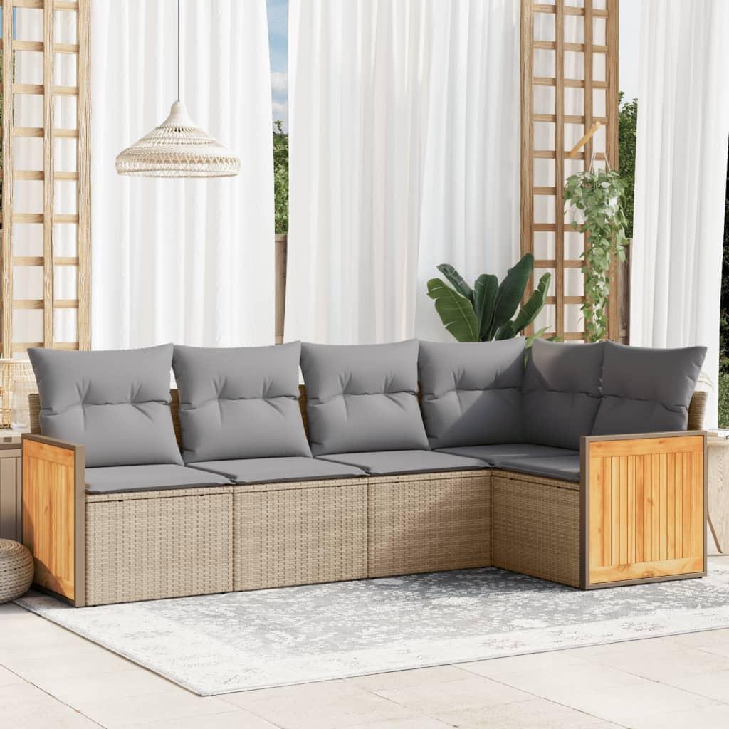 VidaXL Garten sofagarnitur poly-rattan