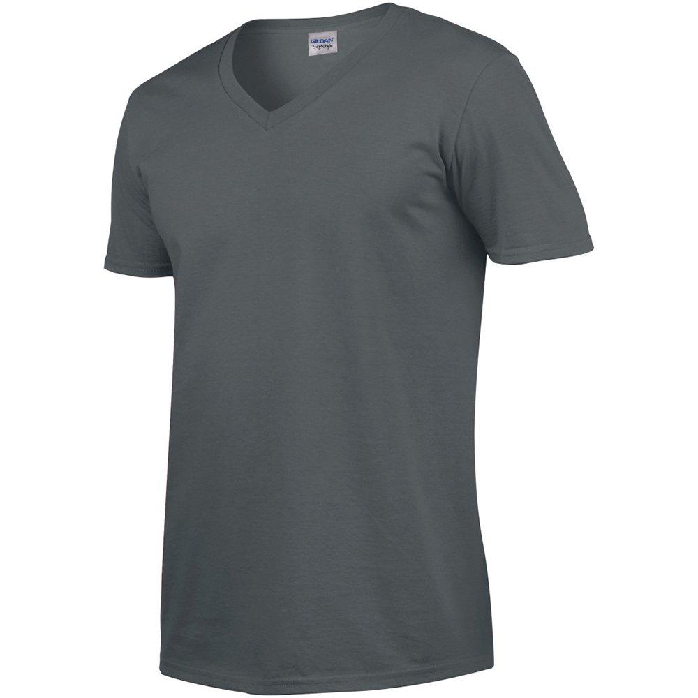 Gildan Soft Style V-Ausschnitt Kurzarm T-Shirt