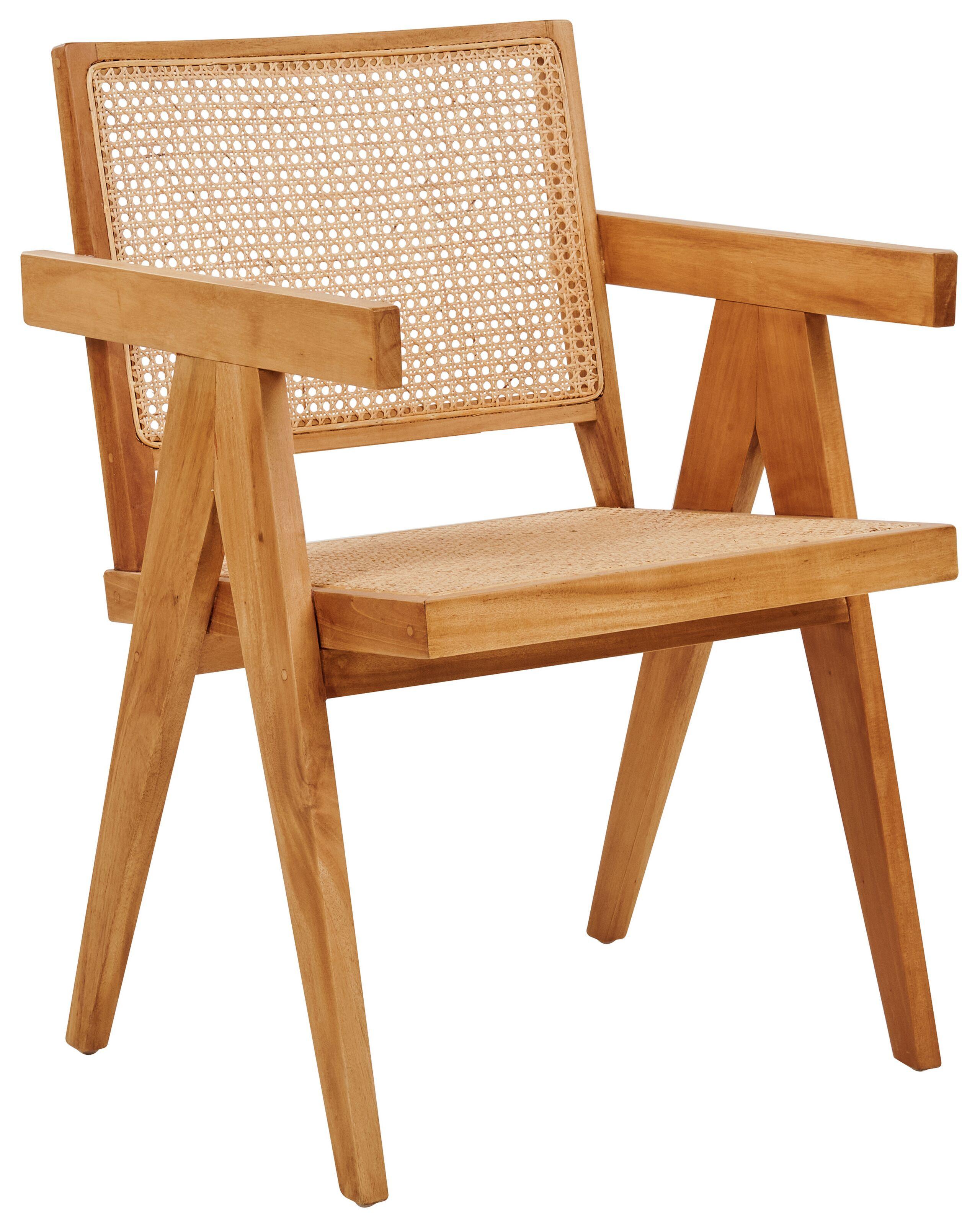 Beliani Esszimmerstuhl aus Mahagoniholz Boho WESTBROOK