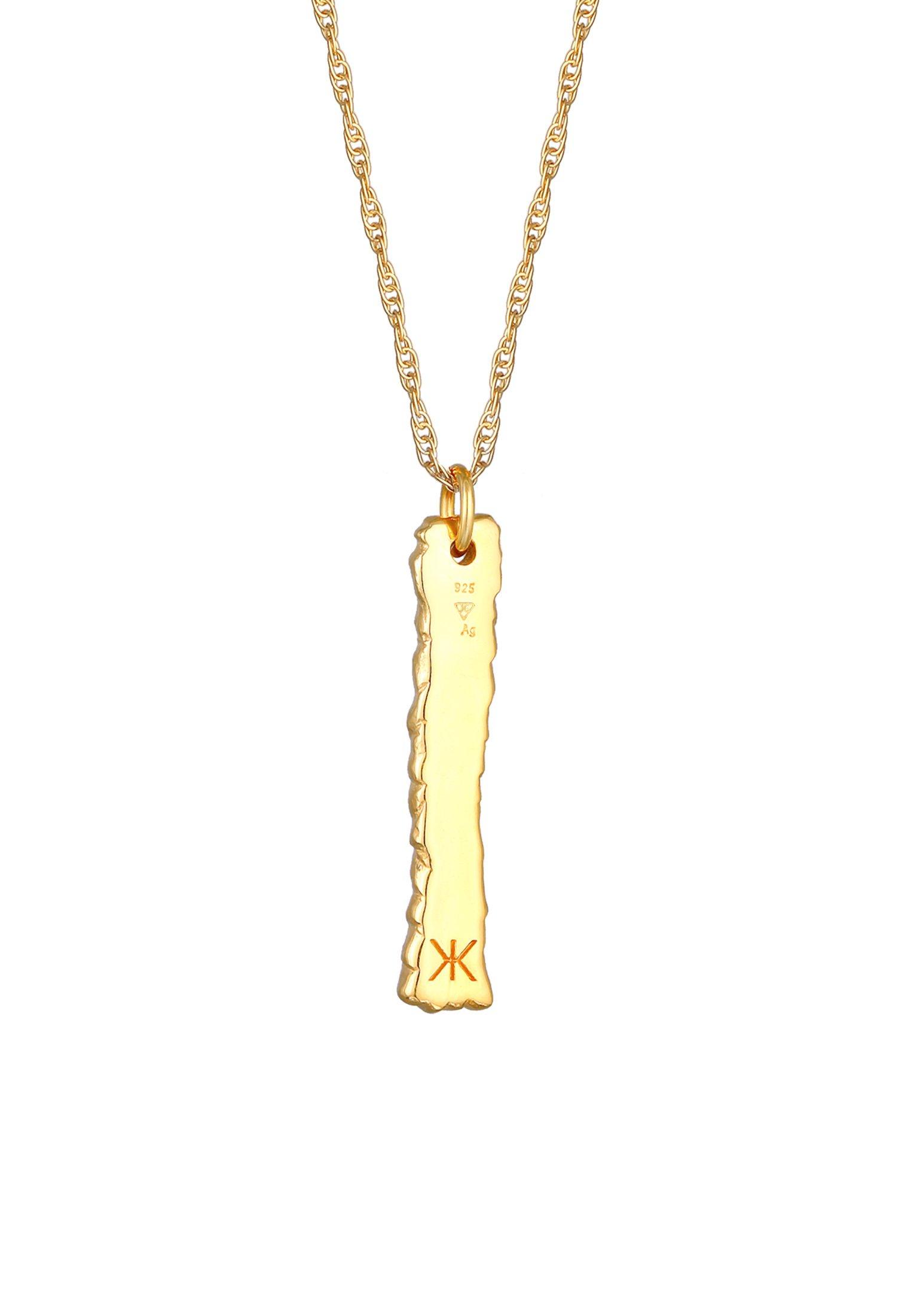 Kuzzoi Halskette Peace Friedenszeichen Figarokette 925 Silber