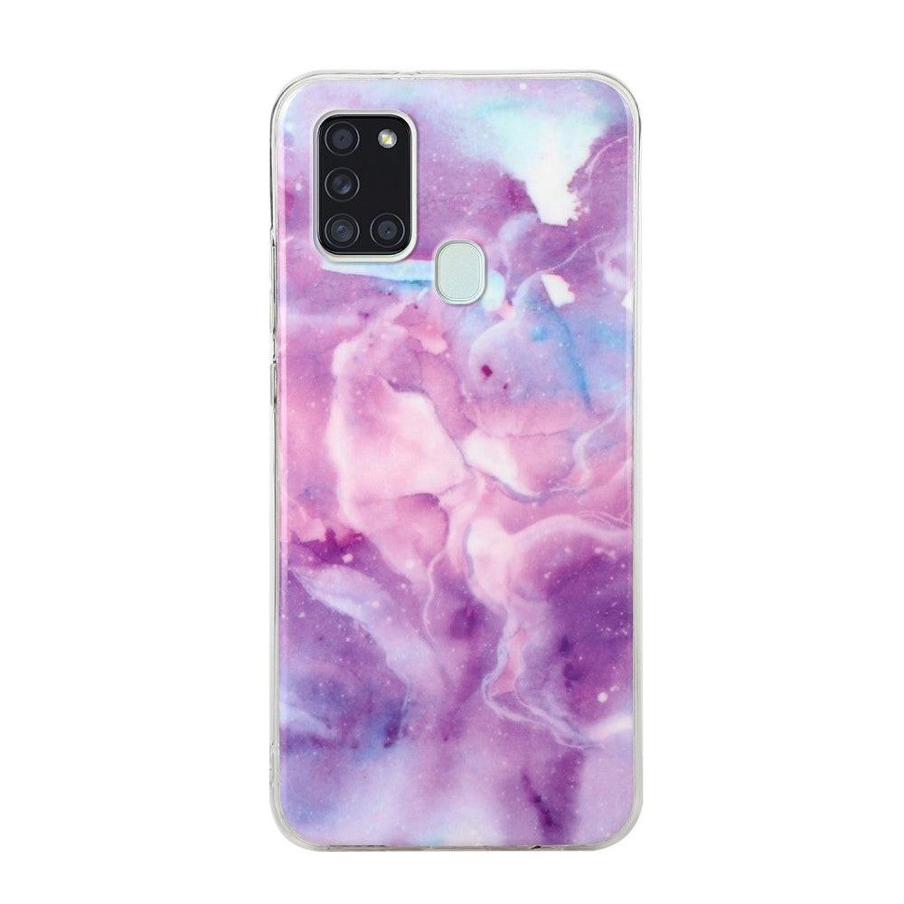 Cover-Discount Galaxy A21s - Softes Silikon Gummi Case Marmor