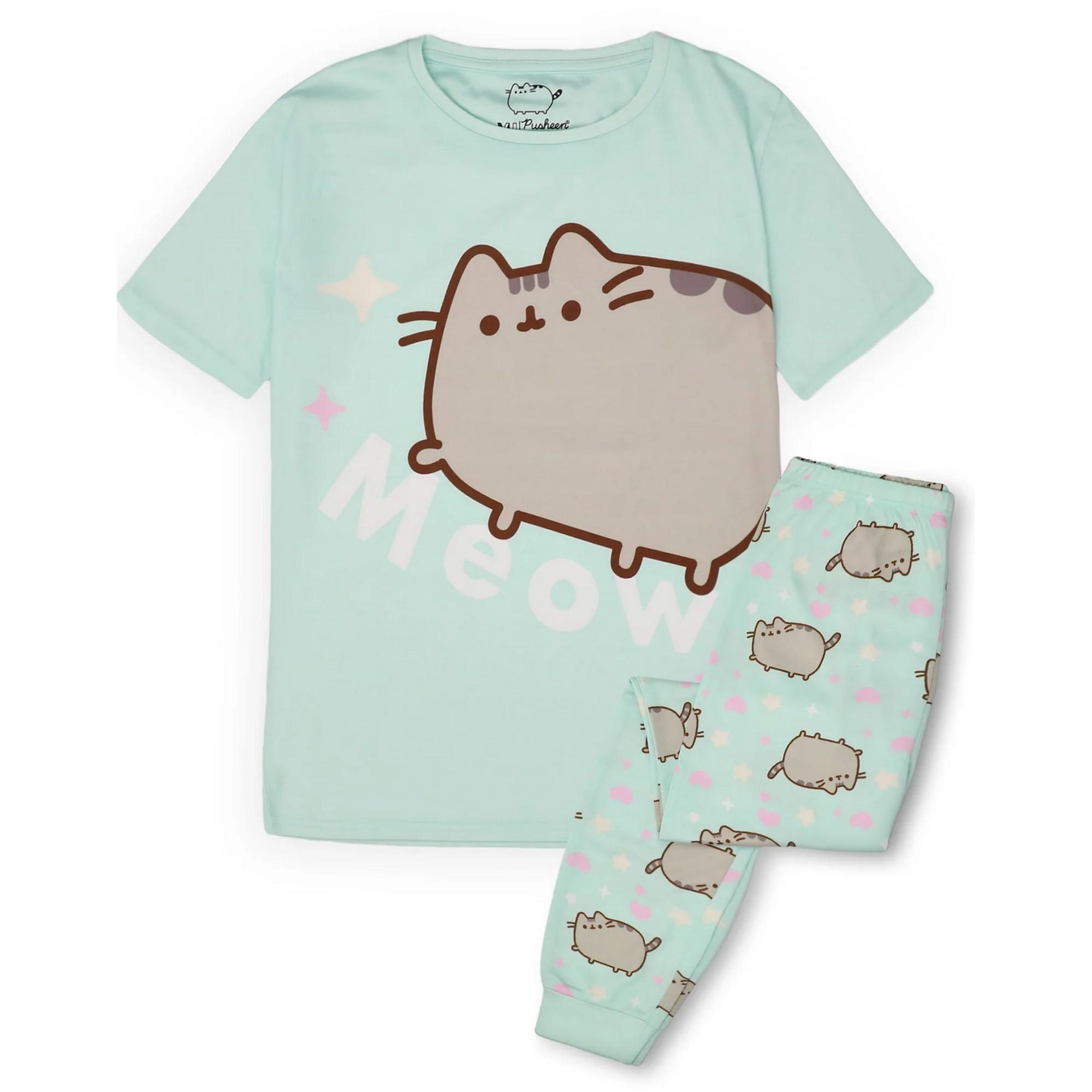 PUSHEEN Meow Schlafanzug  kurzärmlig