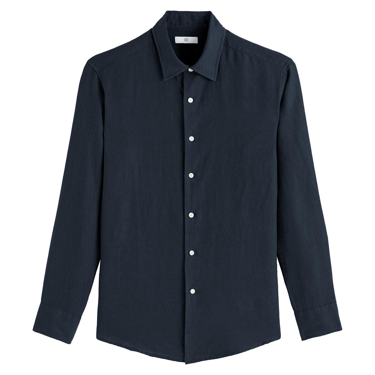 La Redoute Collections Signature Regular Fit Langarm Leinenhemd