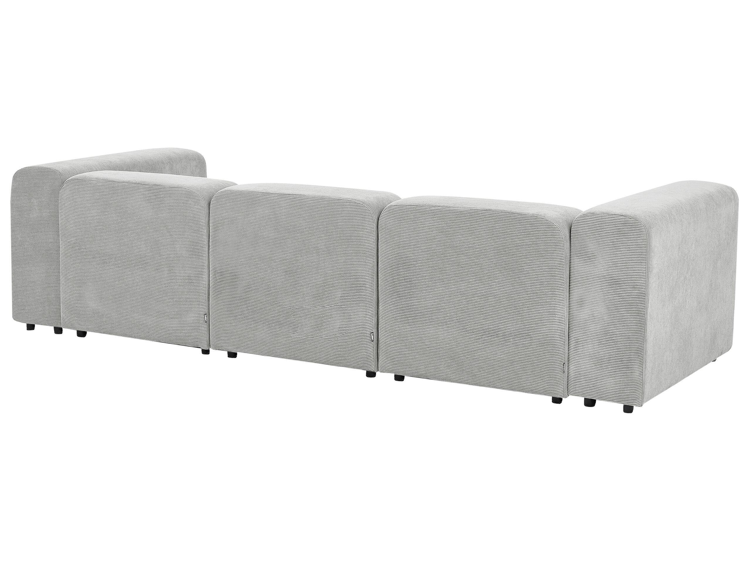 Beliani 3 Sitzer Sofa aus Cord Modern FALSTERBO