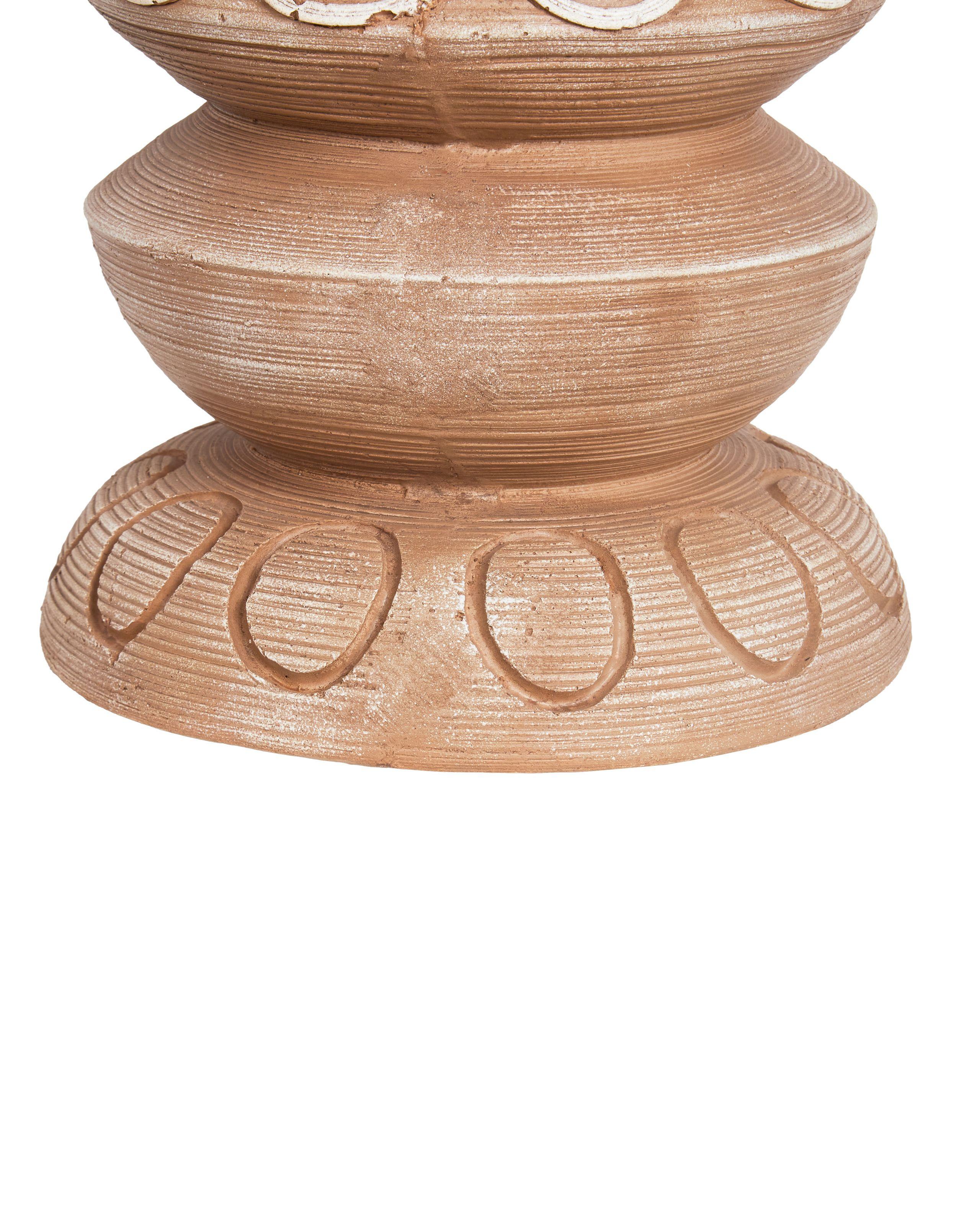 Beliani Blumenkübel aus Lehm-Faser-Mischung Boho DISPORUM