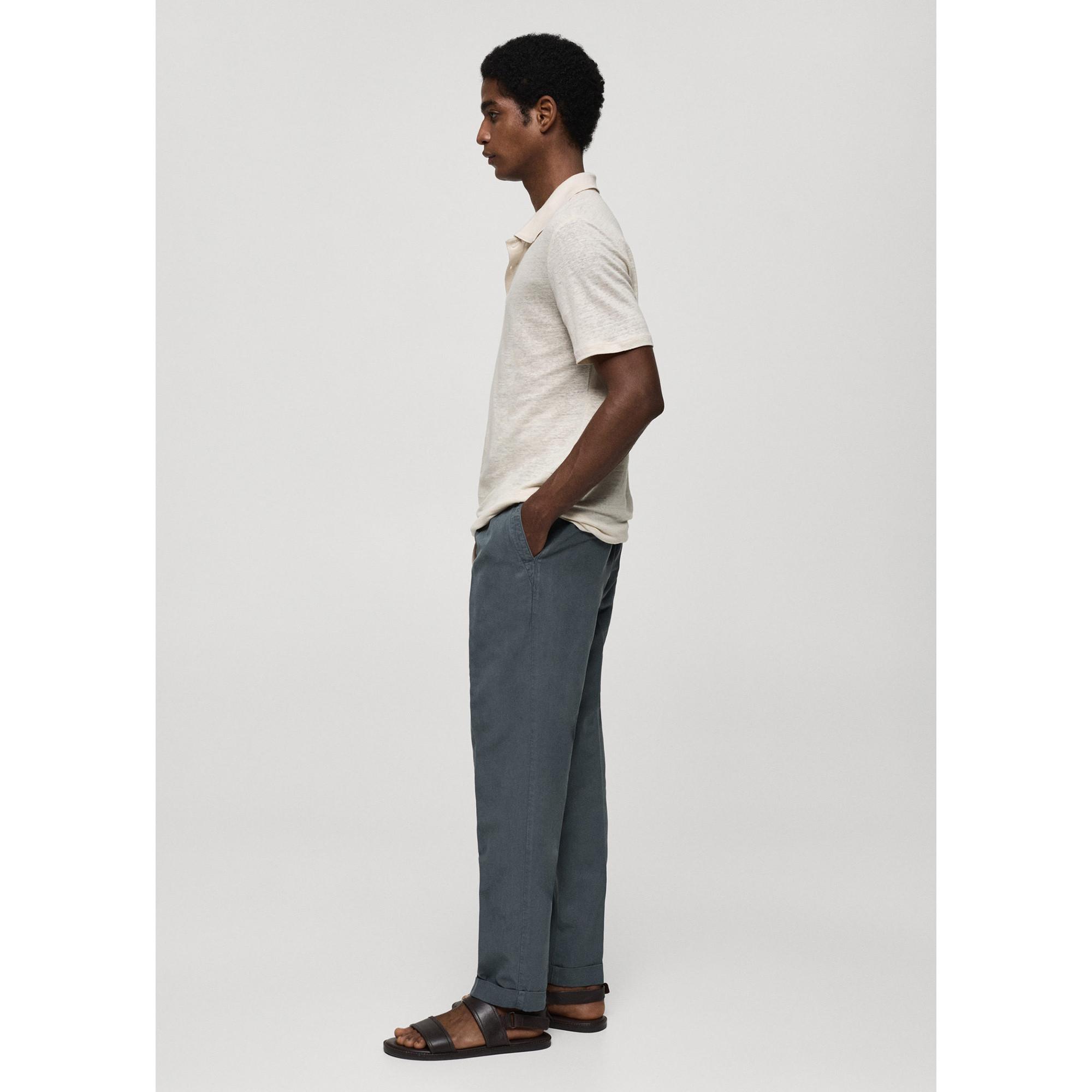 Mango Man Herren Relaxed Loose Fit Kordelzug Hose