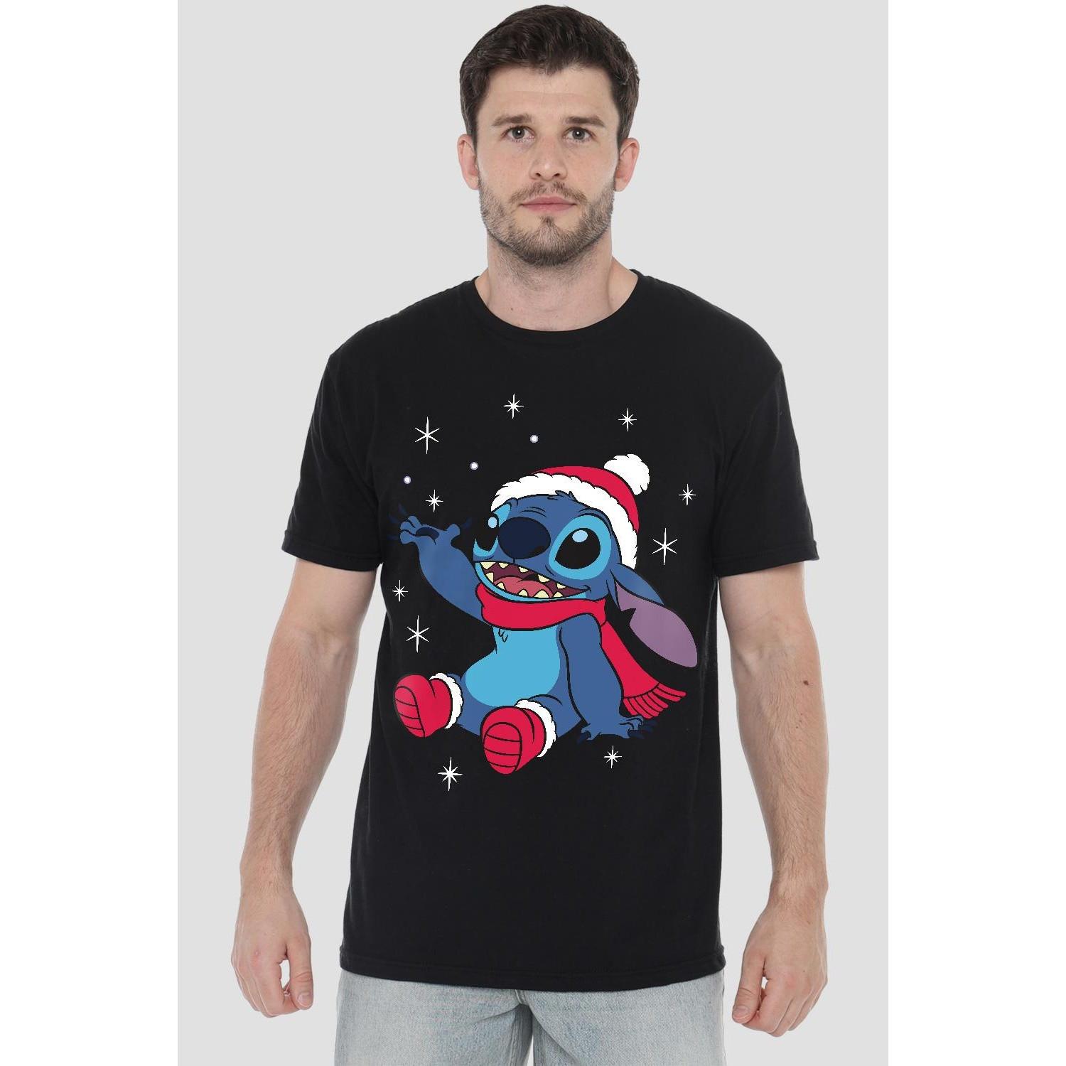 Lilo & Stitch Weihnachtliches Design T-Shirt