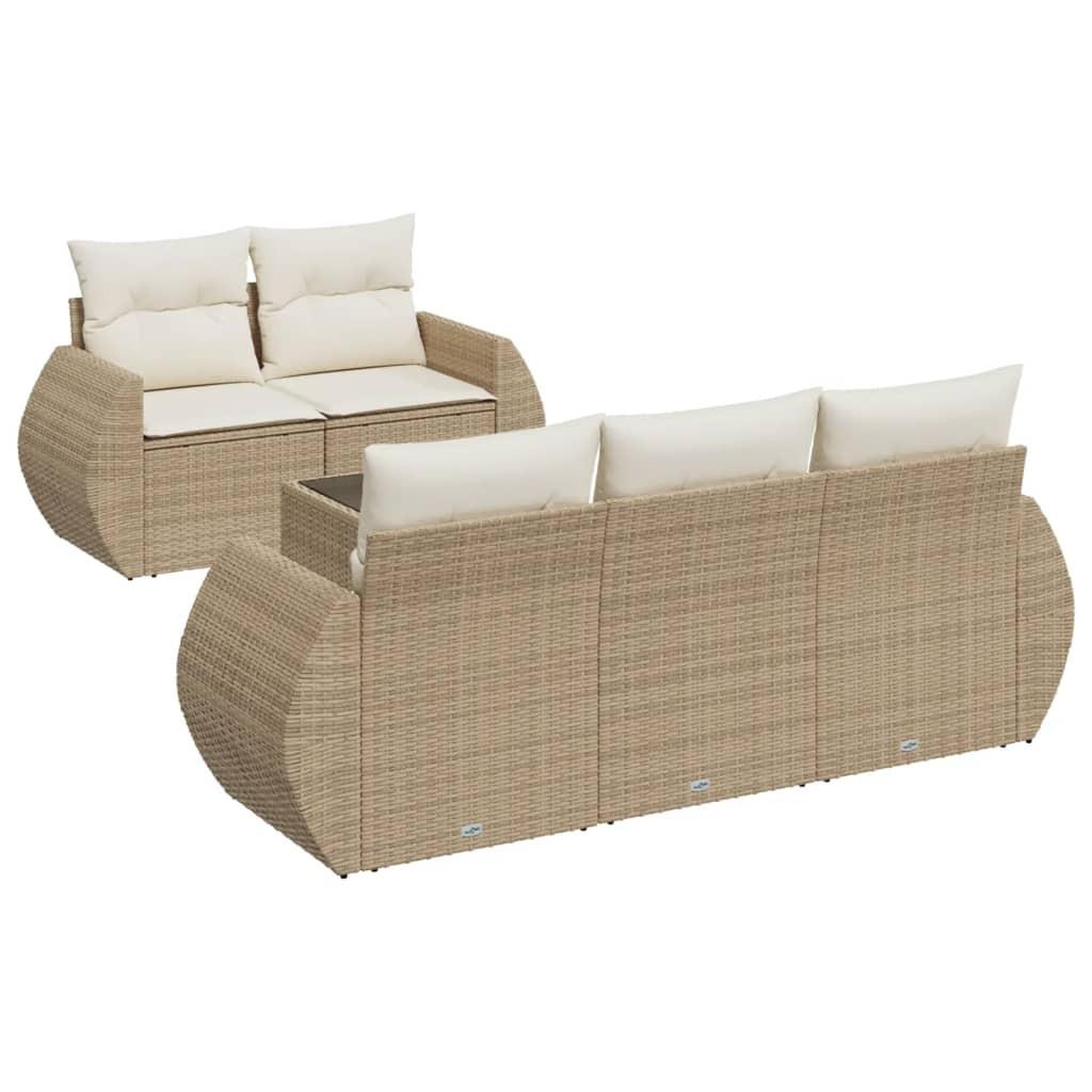 VidaXL Garten sofagarnitur poly-rattan