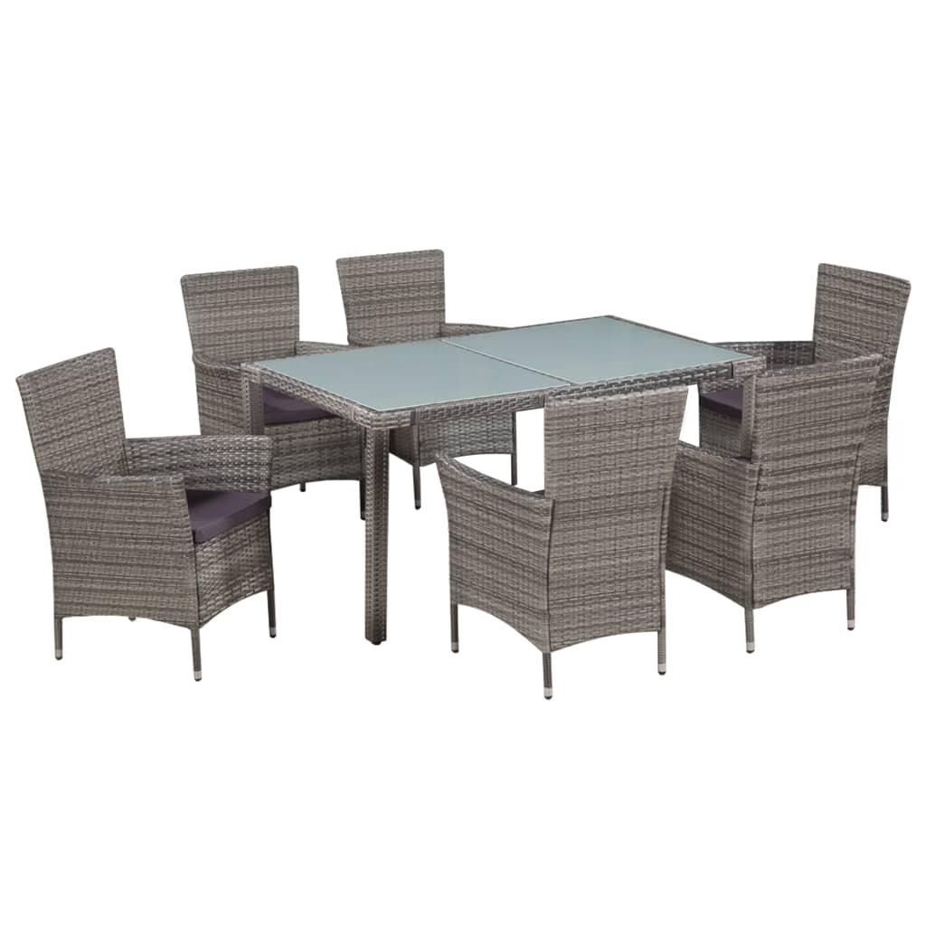 VidaXL Garten essgruppe poly-rattan