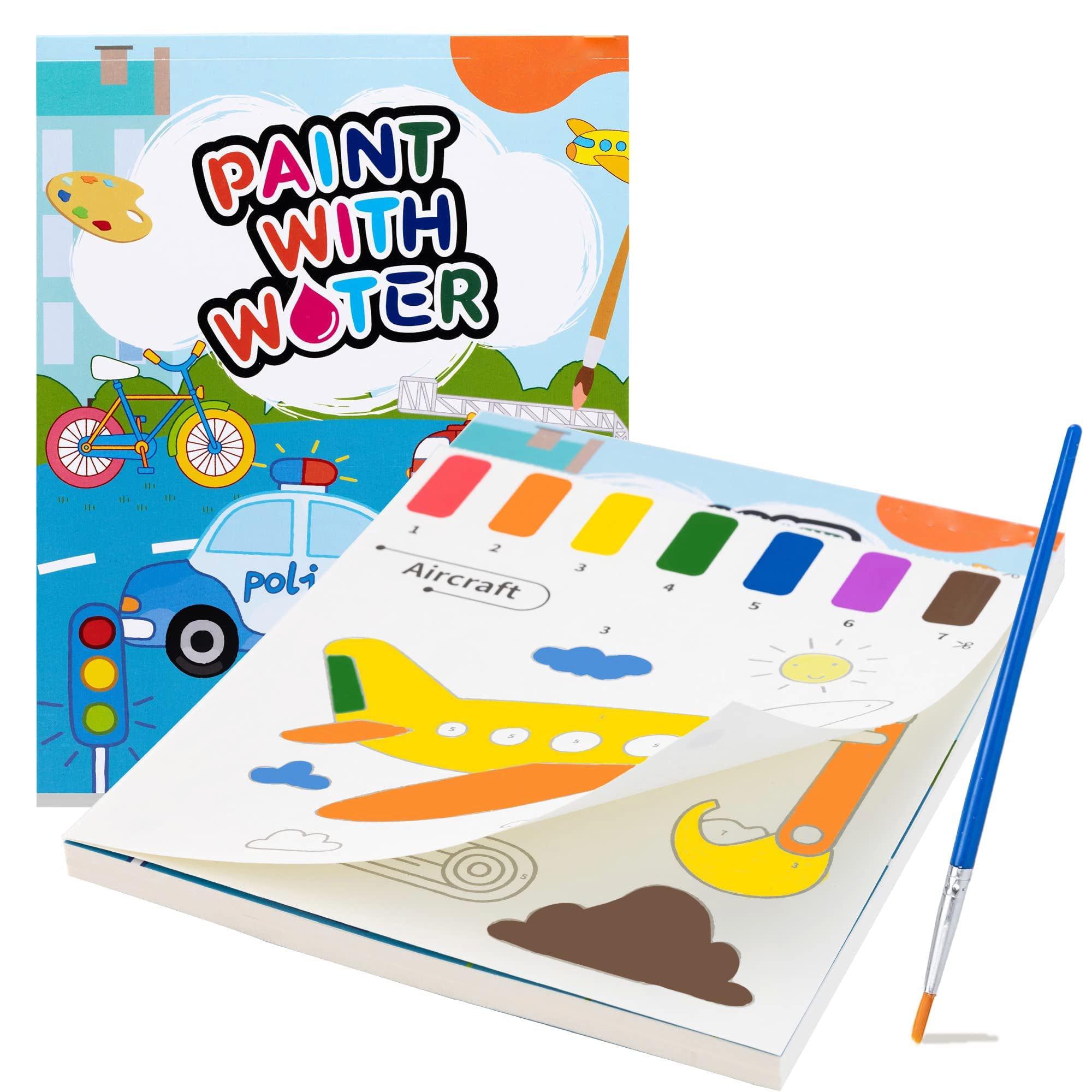 Activity-board Malbuch mit Wasserfarben für Kleinkinder, Aquarellmalpapier für Kinder jeden Alters, Zauberbuch