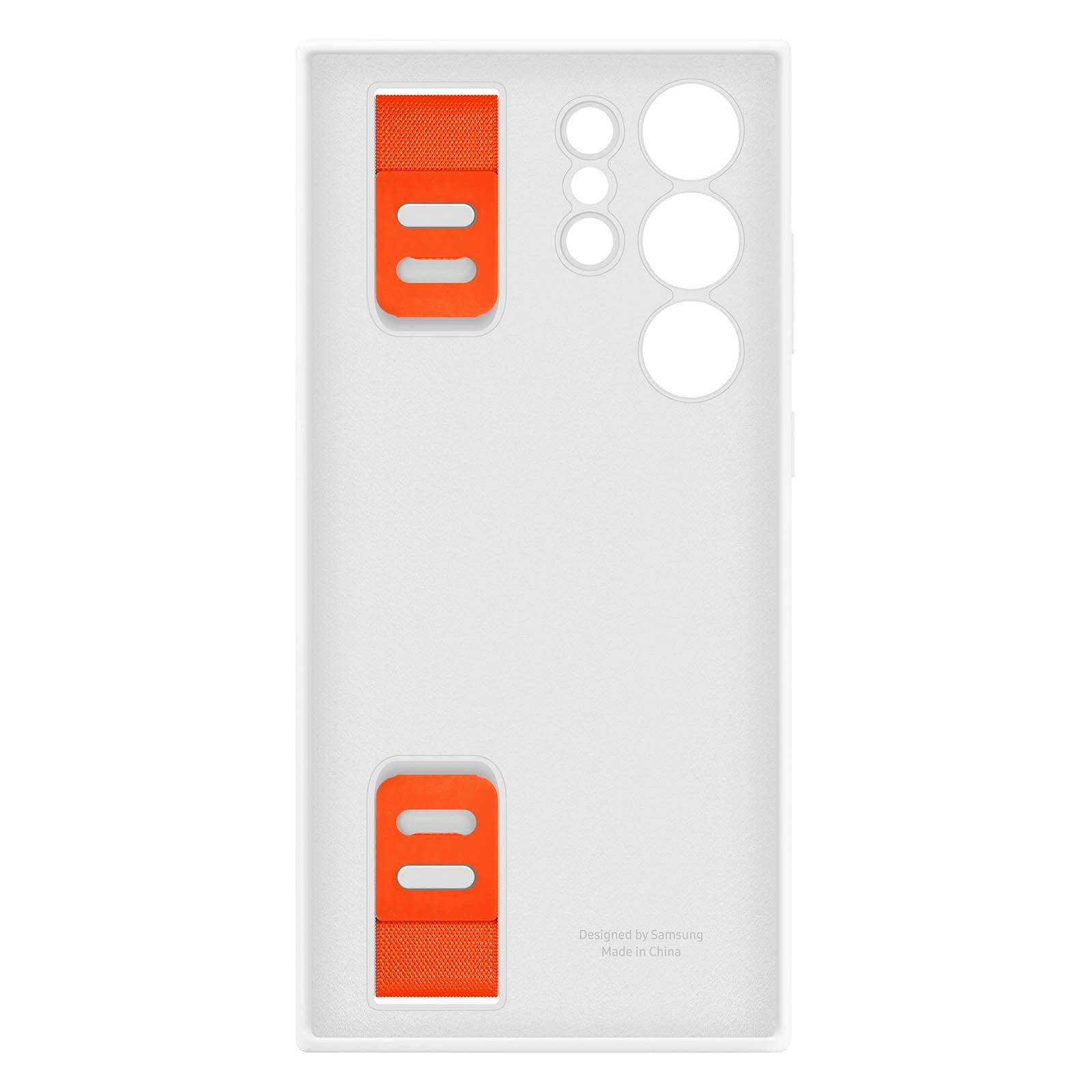 SAMSUNG Silicone Cover mit Strap Galaxy S23Ultra