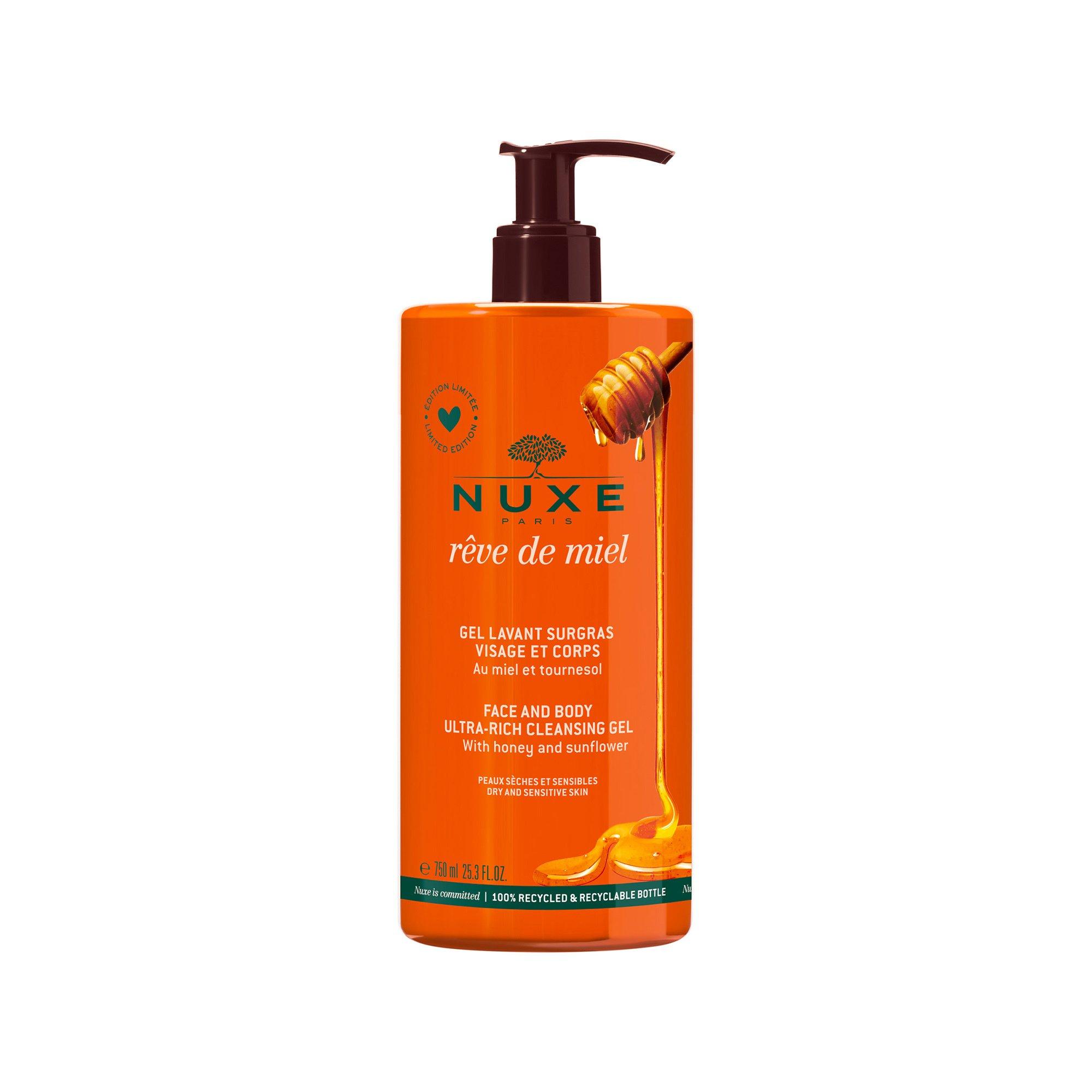 NUXE OS RDM Gel Surgras Vis.&Corps Rêve de Miel Rückfettendes Reinigungsgel Gesicht und Körper