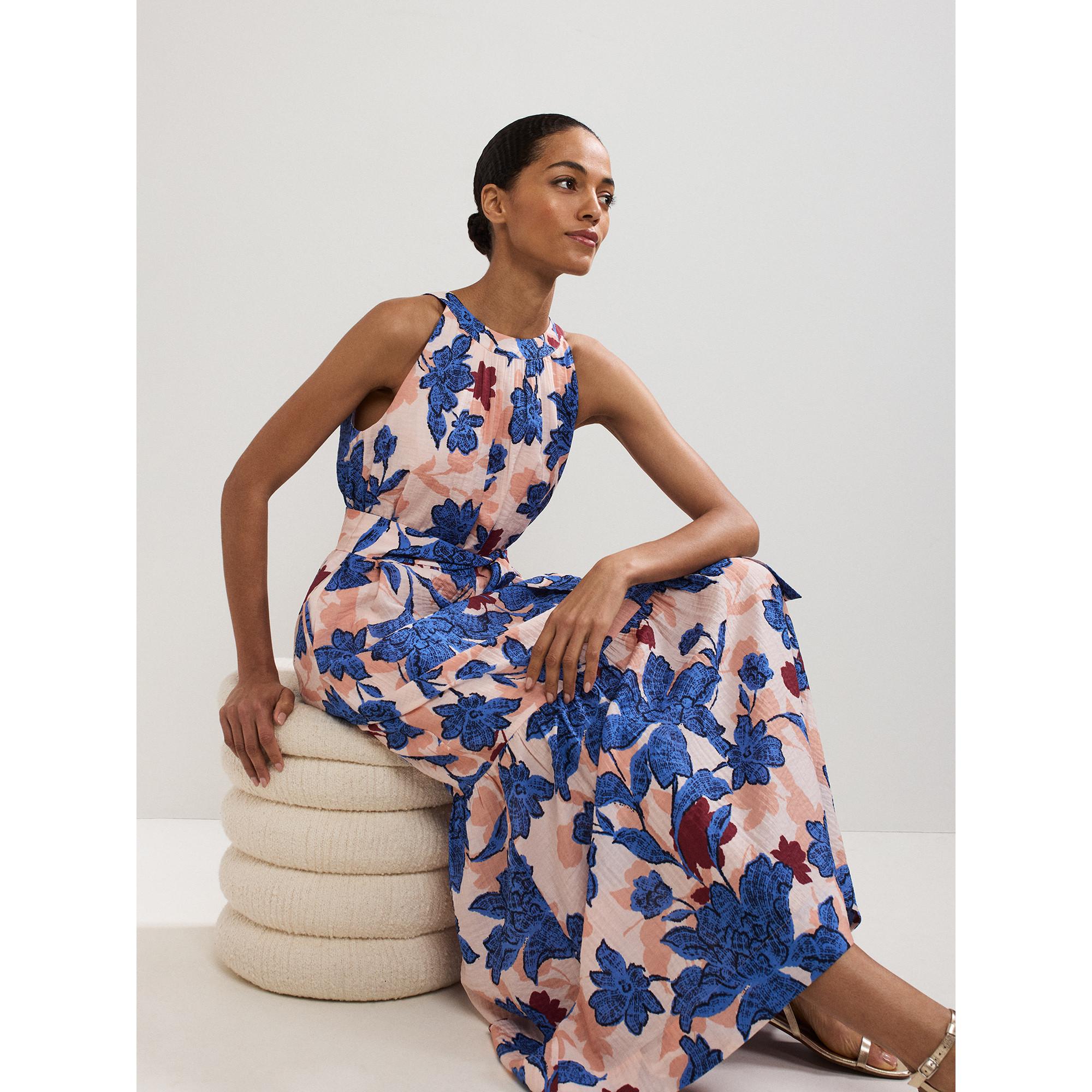 Phase Eight Ärmelloses Florales Maxikleid