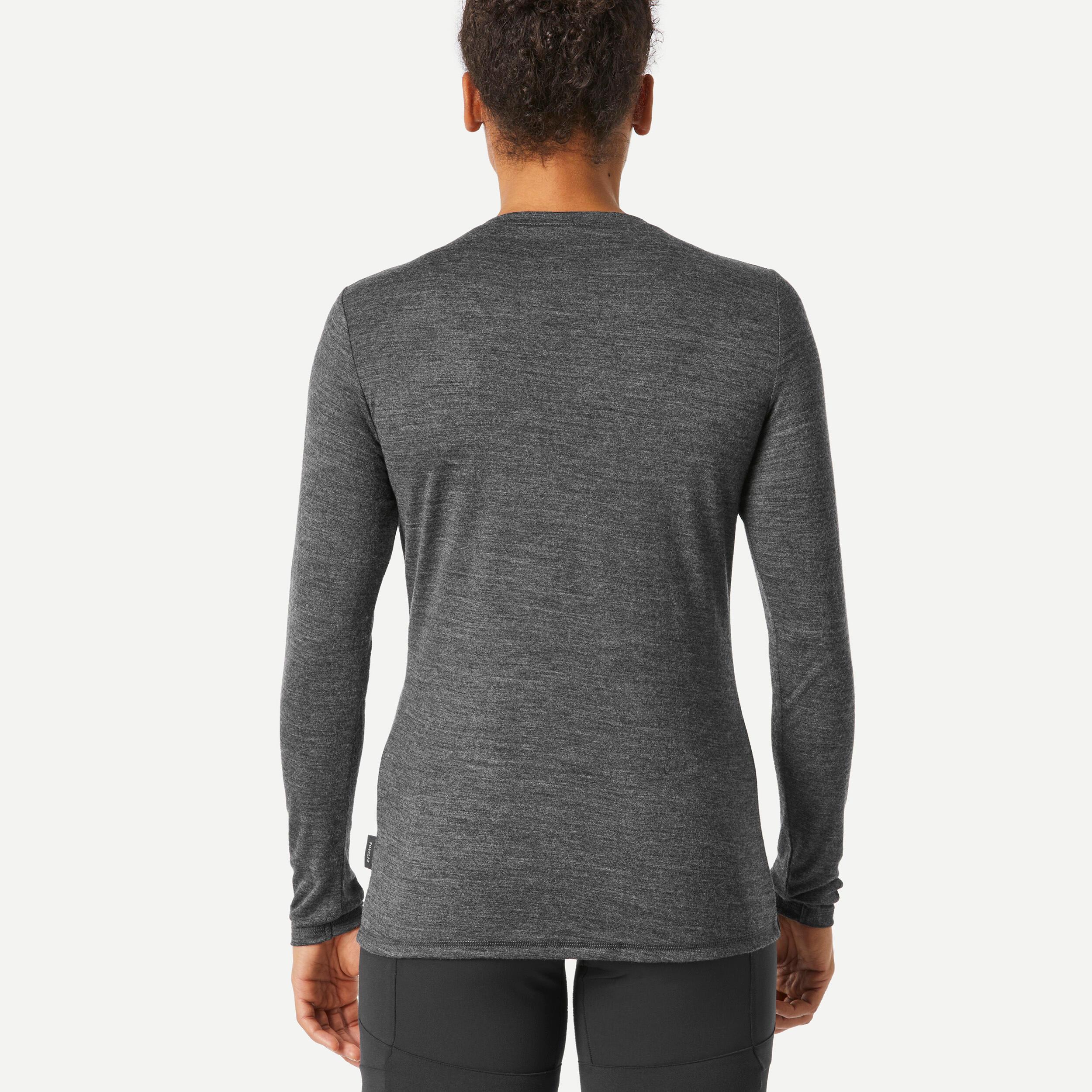 FORCLAZ Langarmshirt - TRAVEL 100 WOOL