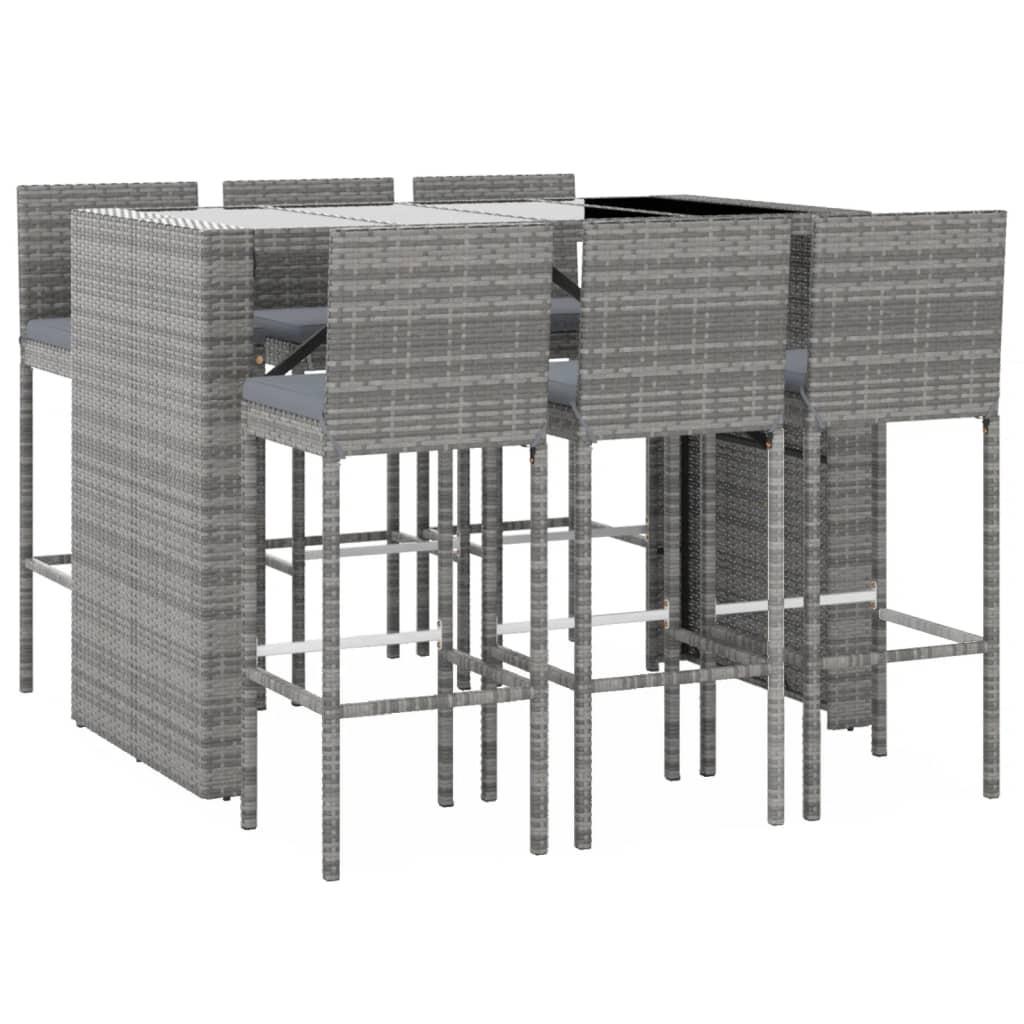 VidaXL Gartenbar set poly-rattan