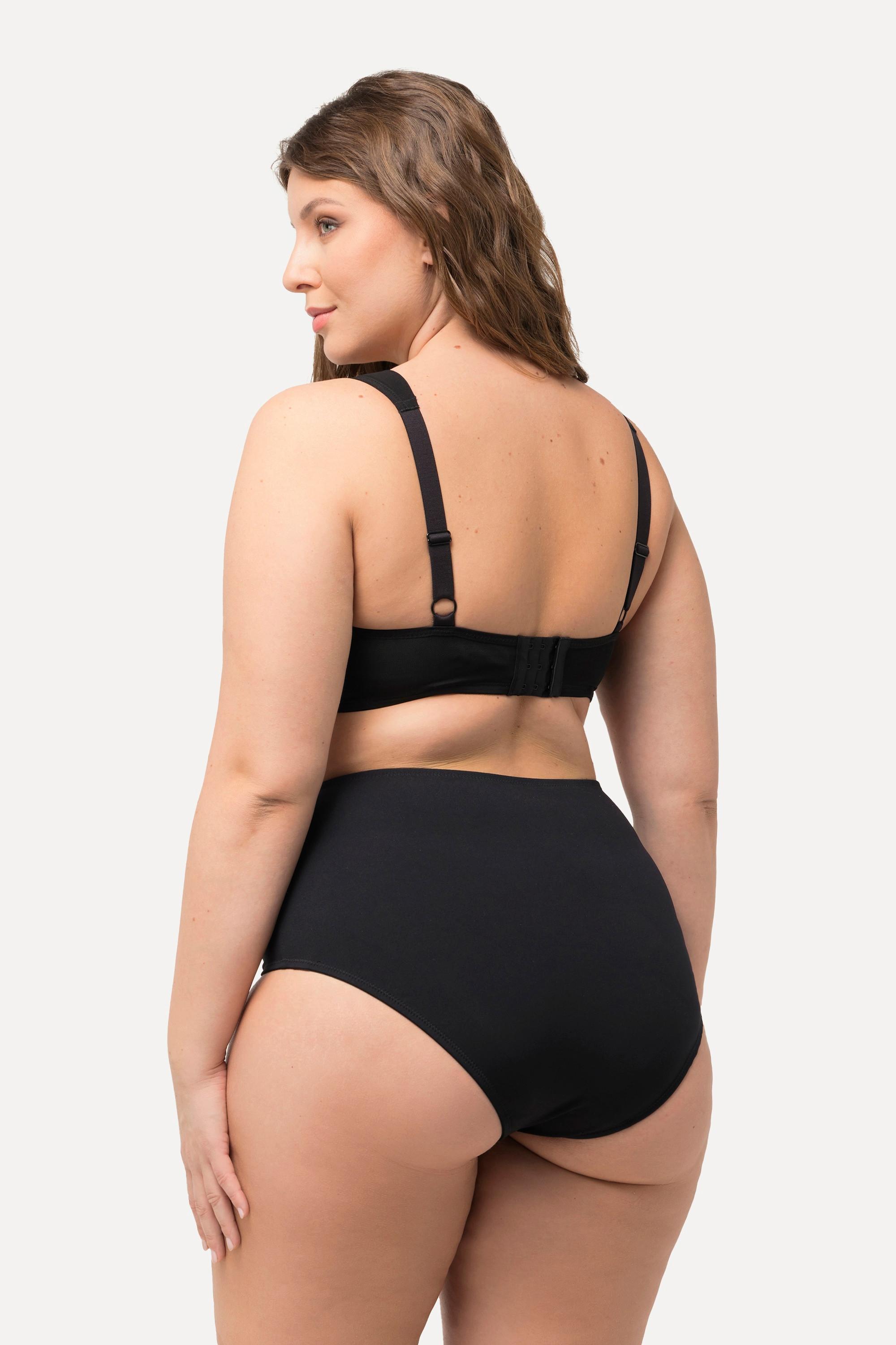 Ulla Popken Bügel-BH, Softschale, Mesh-Einsatz, Cup C - E