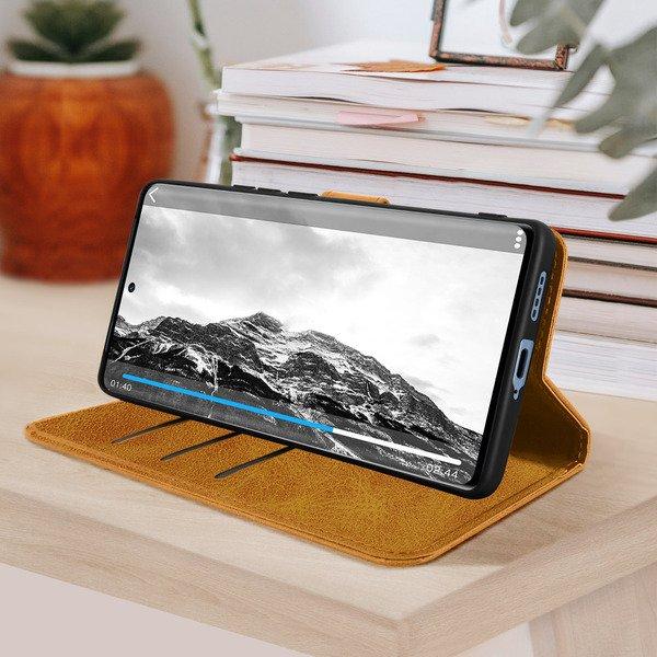 Avizar Book Cover Vivo X80 Pro Braun