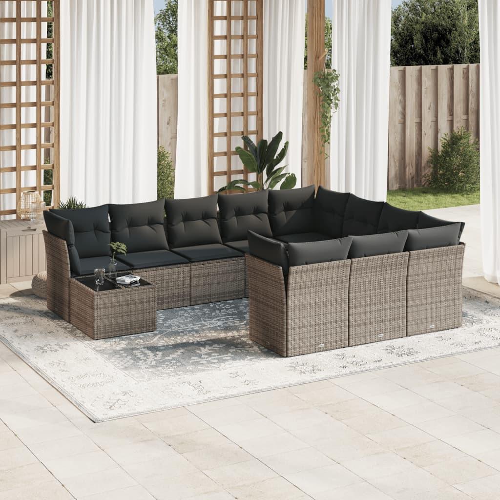 VidaXL Garten sofagarnitur poly-rattan
