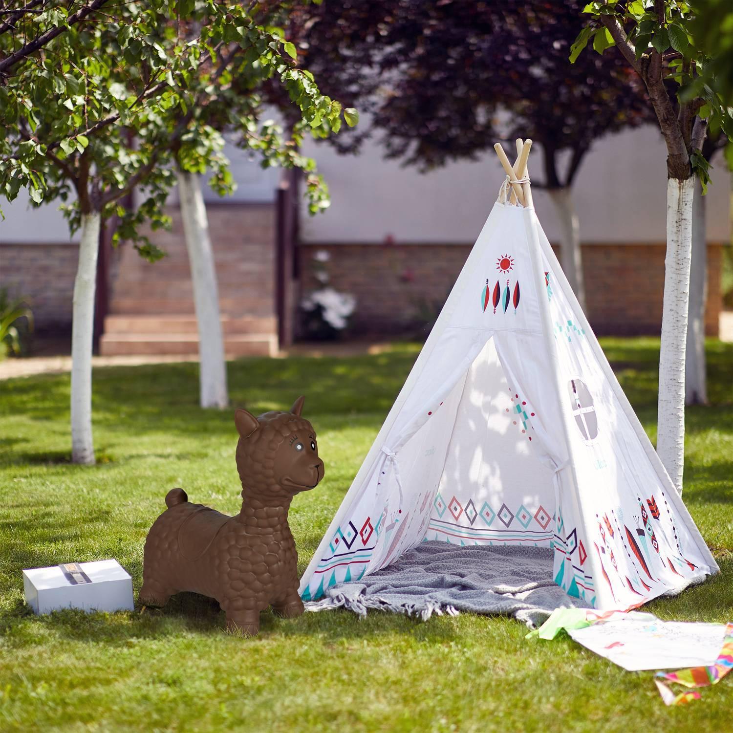 B2X Hüpfendes Tier-Lama in Braun