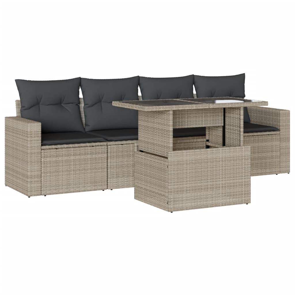 VidaXL Garten sofagarnitur poly-rattan
