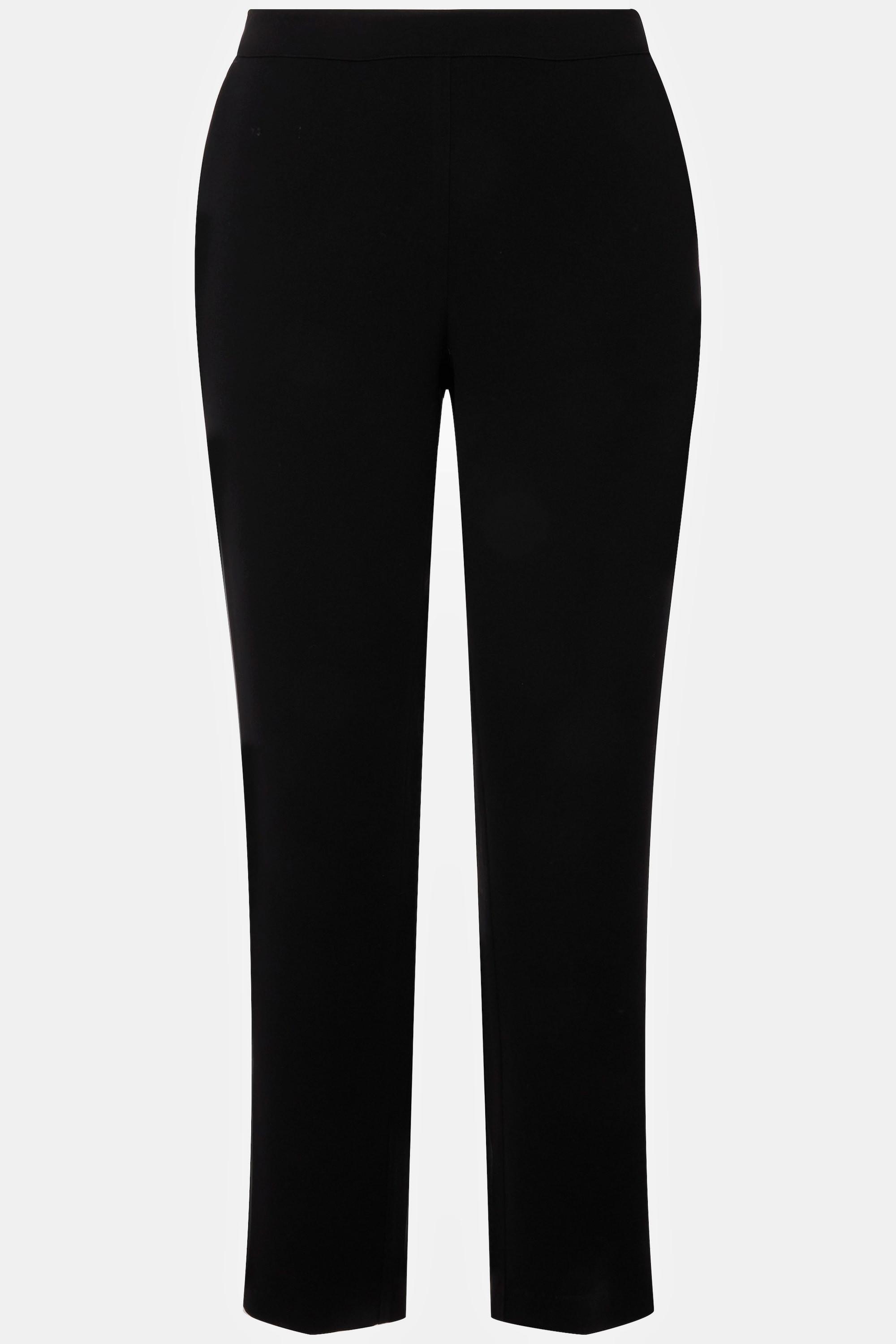 Ulla Popken Acetat Hose schmales Bein Komfortbund