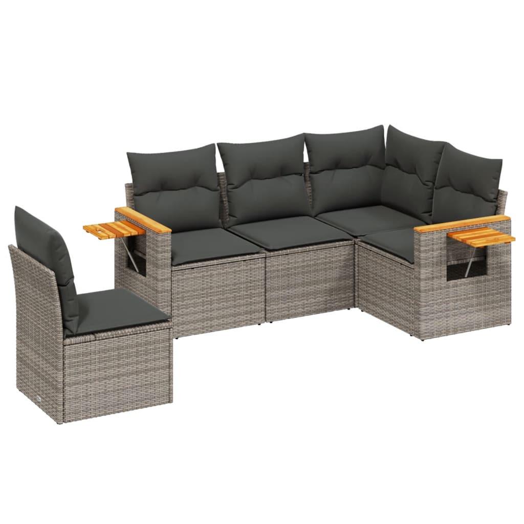 VidaXL Garten sofagarnitur poly-rattan