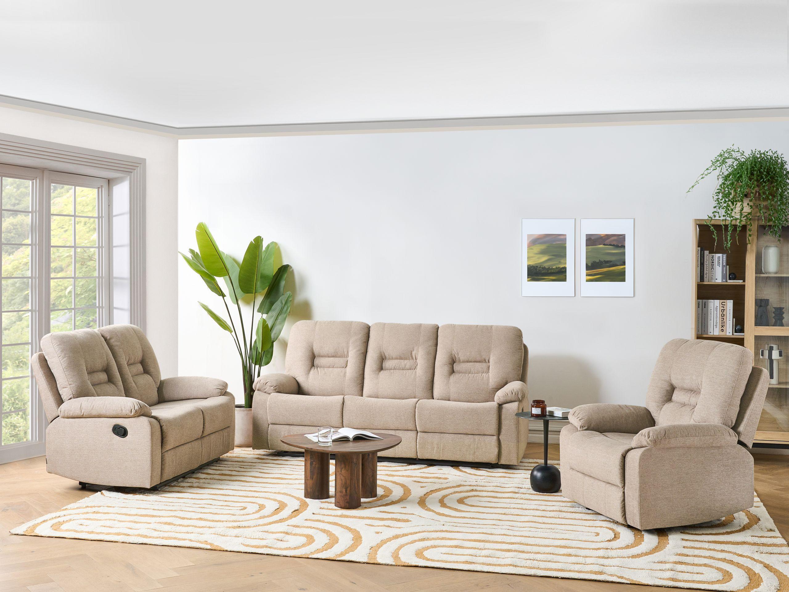 Beliani Wohnzimmer Set aus Polyester Modern BERGEN