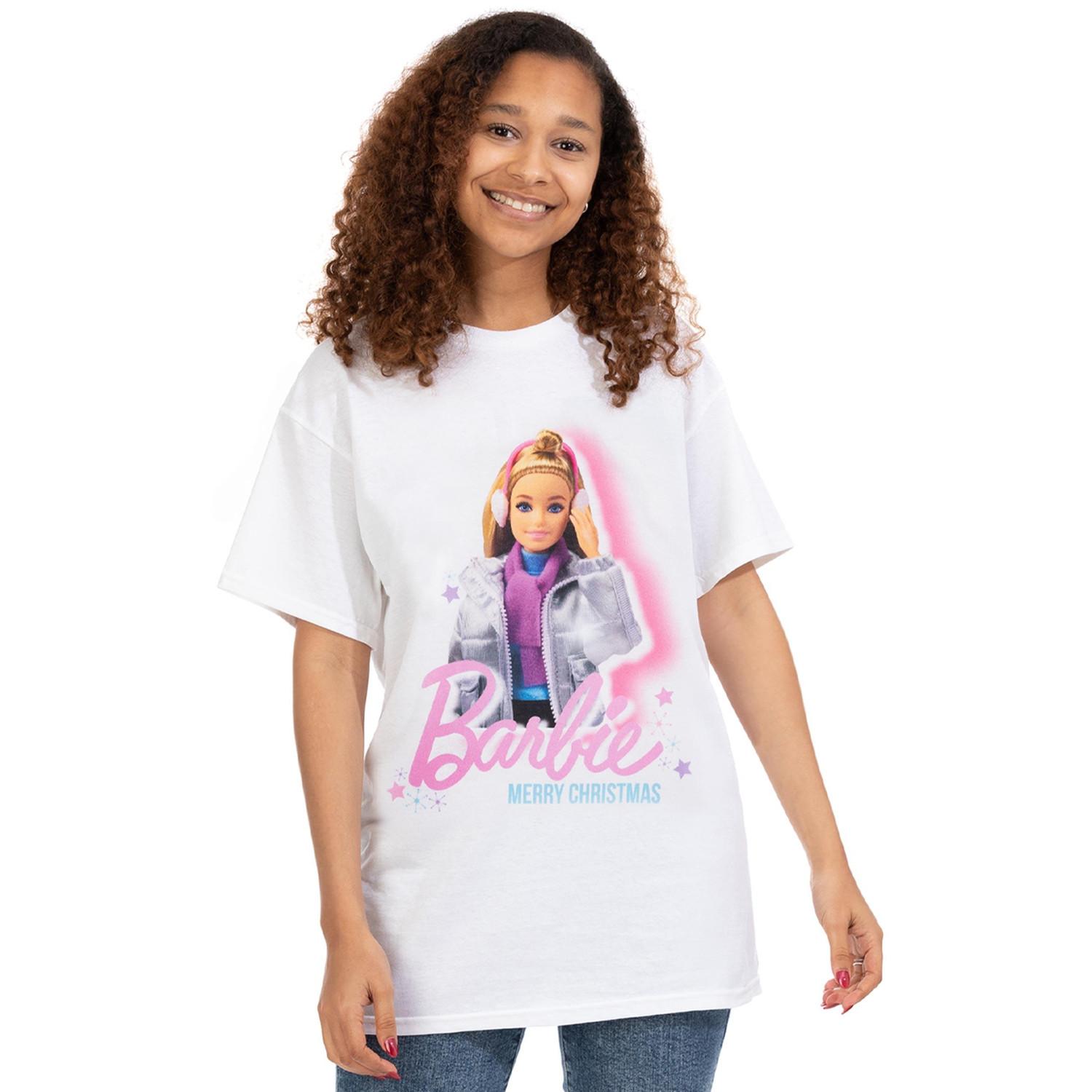 Barbie Weihnachtliches Design T-Shirt