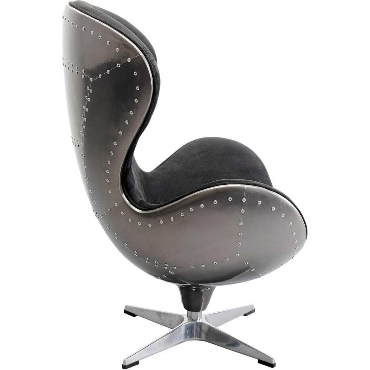 KARE Design Drehsessel Lounge Black Graphit