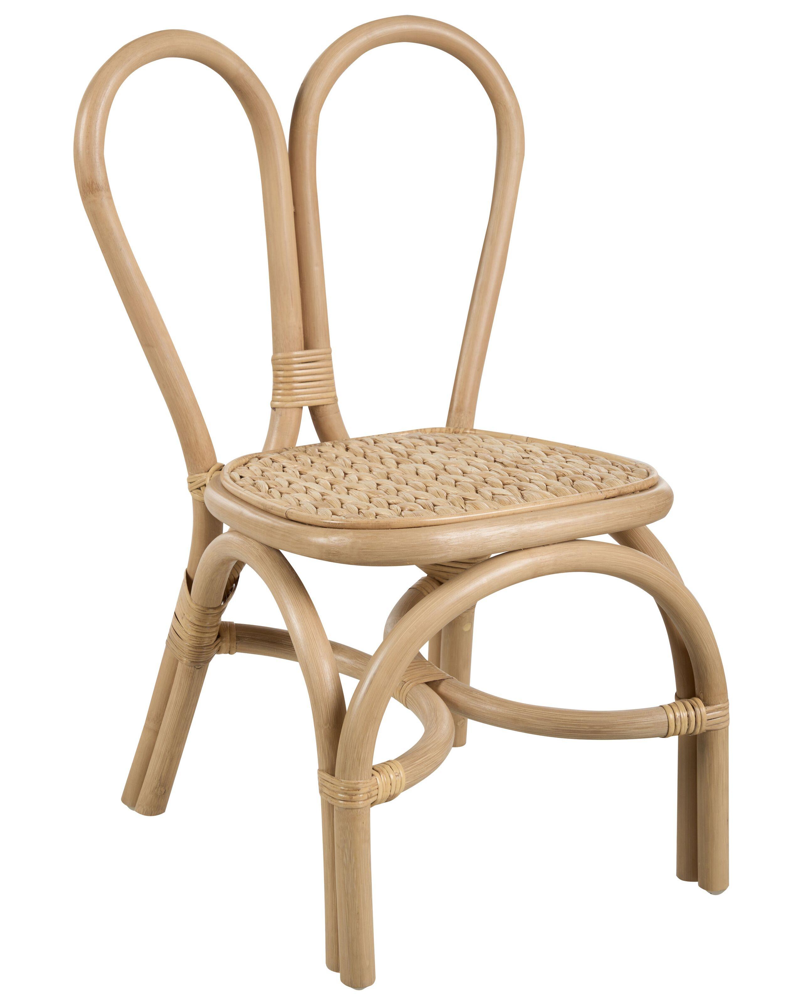 Beliani Kindersessel aus Rattan Boho DESIMI