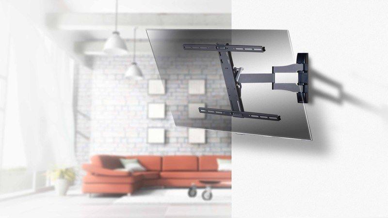 VCM Universal TV Halterung | VESA Wandhalterung | Halter neigbar schwenkbar ausziehbar | Belastbarkeit bis zu 30kg - WS100 Slim