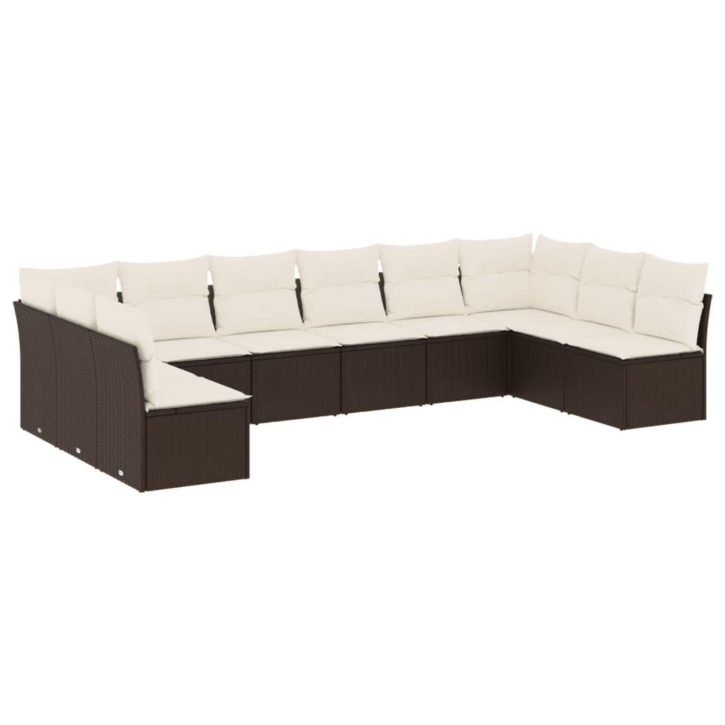 VidaXL Garten sofagarnitur poly-rattan