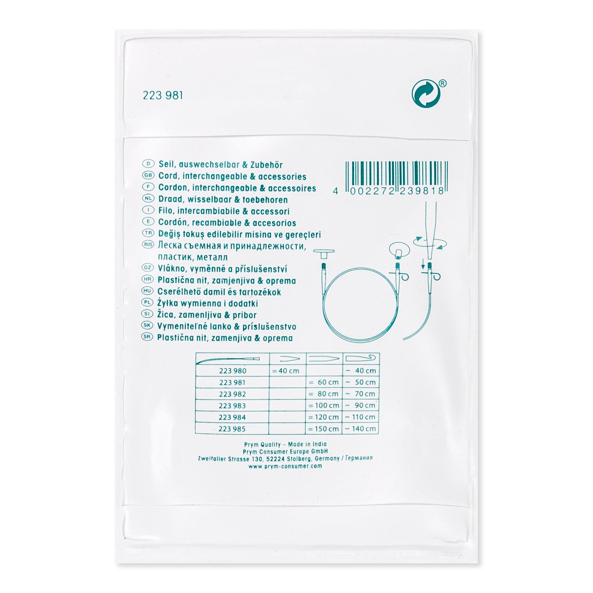Prym Rundstricknadeln KnitPro Natural Seil und Zubehör