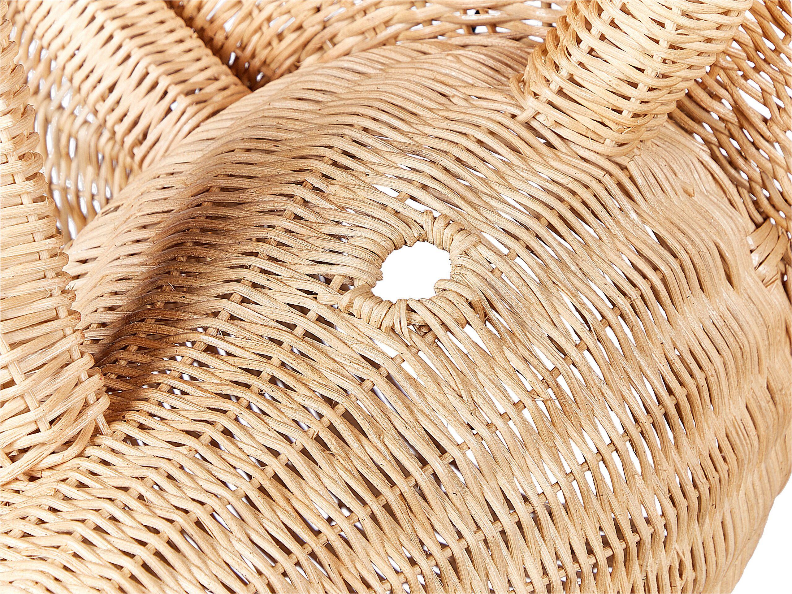 Beliani Wandobjekt aus Rattan Boho BIOKO