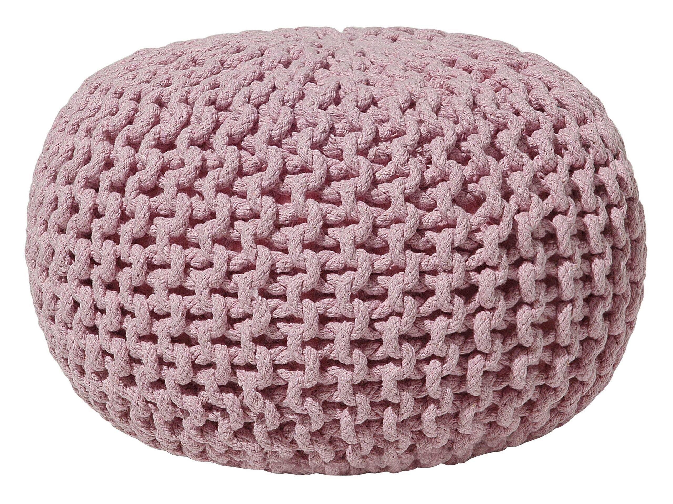 Beliani Pouf aus Baumwolle Boho CONRAD