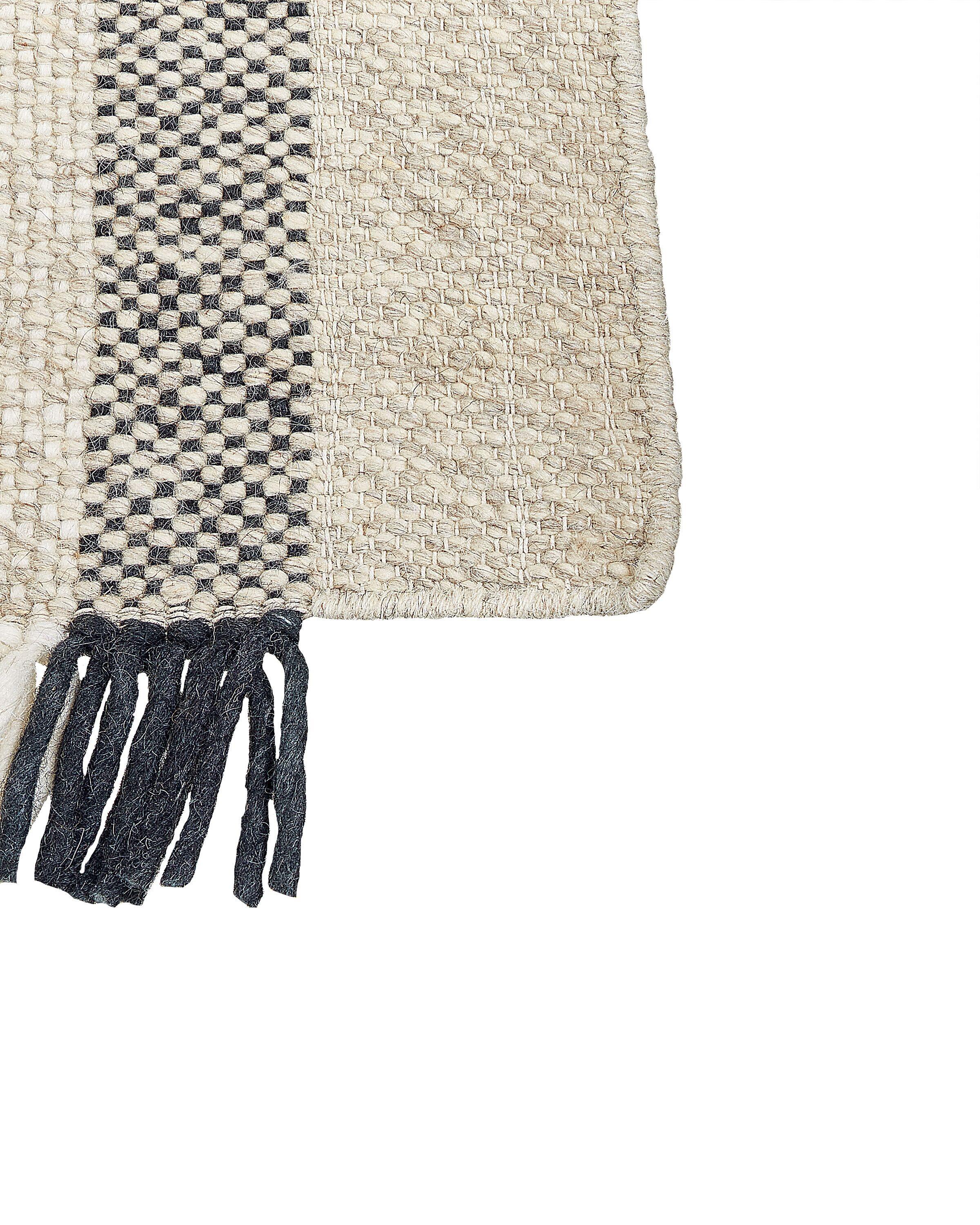 Beliani Teppich aus Wolle Boho TACETTIN