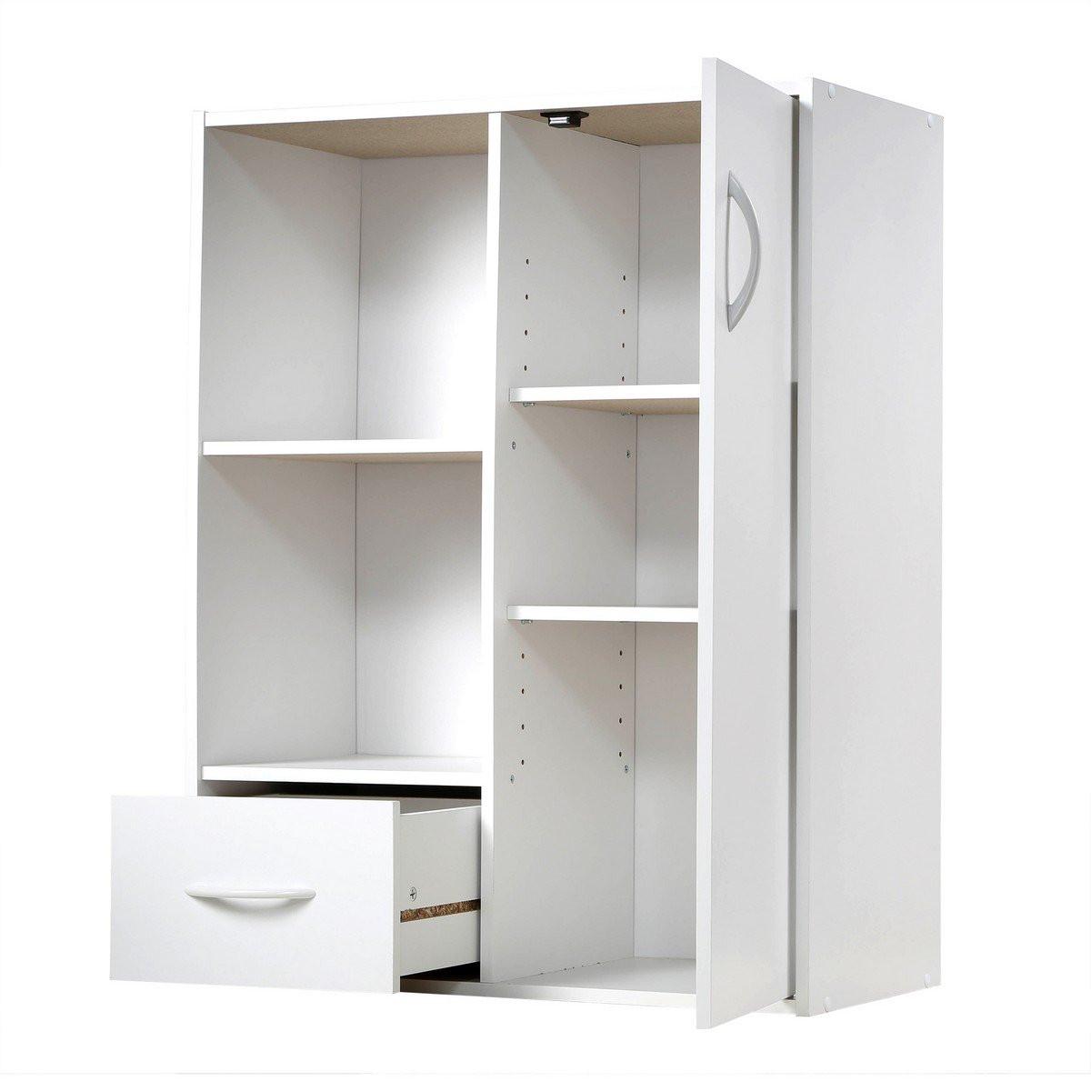 Calicosy Schrank mit 2 Fächern, 1 Schublade und 1 Tür