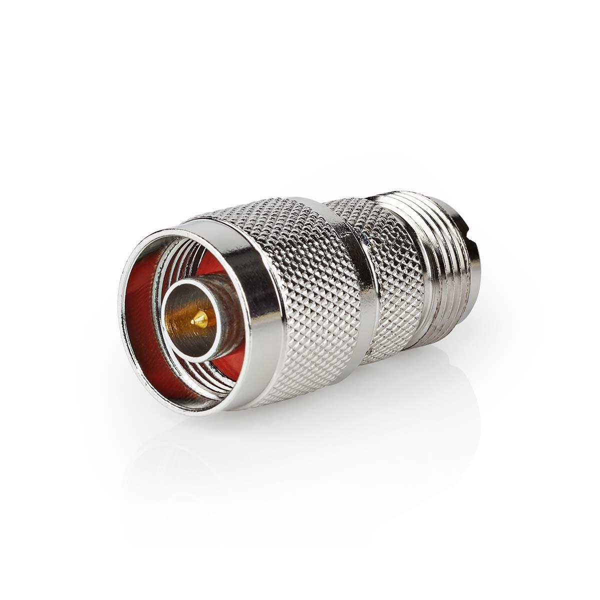 Nedis Satelliten- und Antennenadapter | N Hane | PL259 Hona | Vernickelt | 75 Ohm | Rak | Metall | Silber | 10 St. | Umschlag