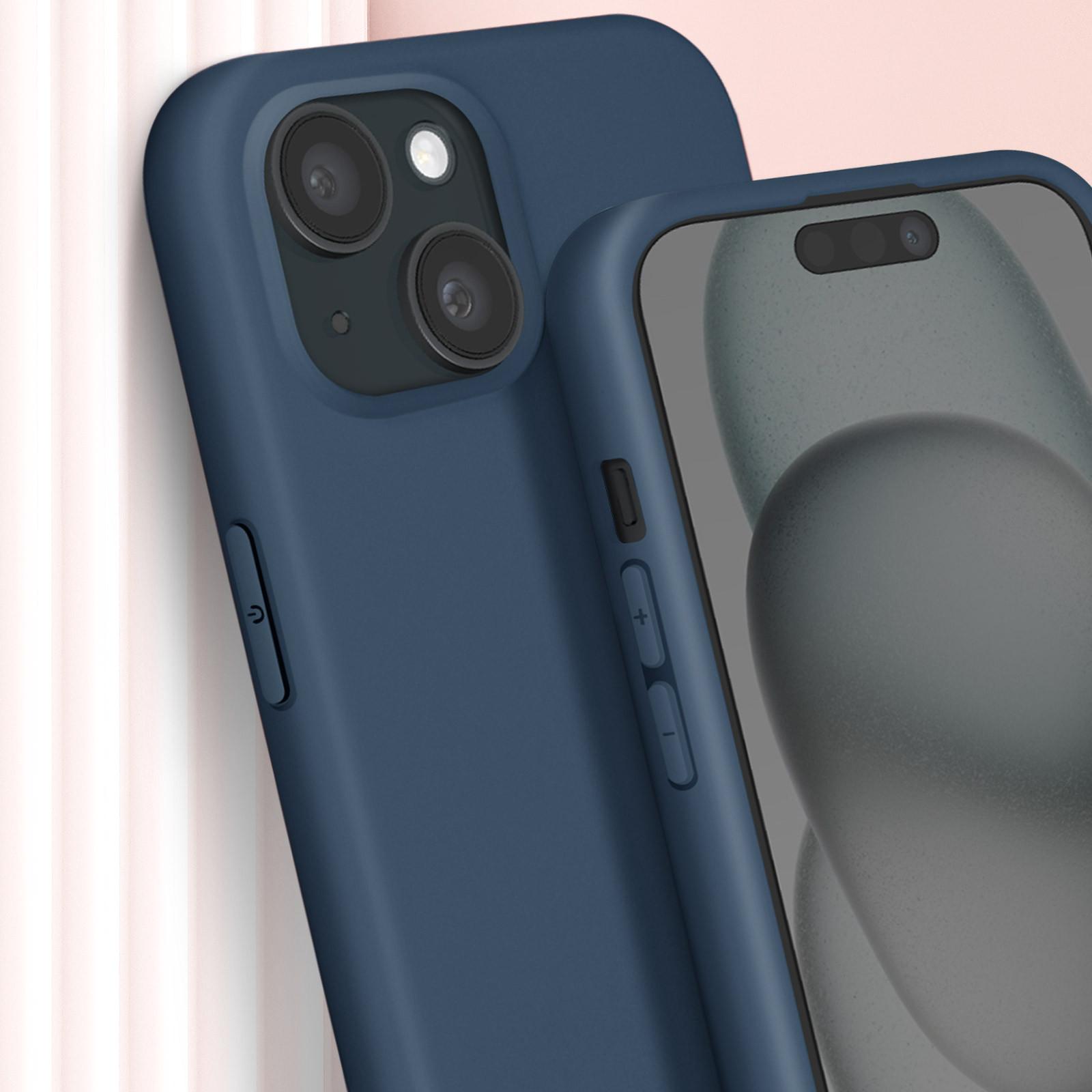 Avizar Kettenhülle iPhone 15 Plus Dunkelblau