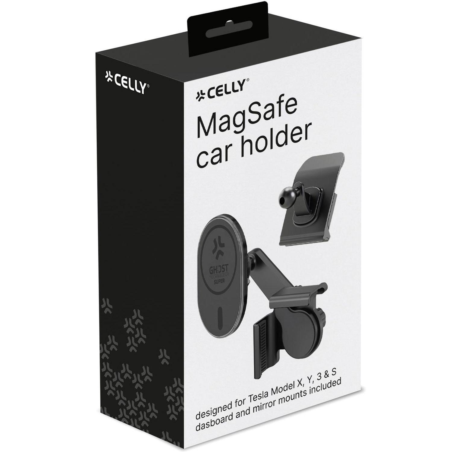 Celly MagSafe Autohalterung für Tesla Model X, Y, 3, S Bildschirm + Armaturenbrett