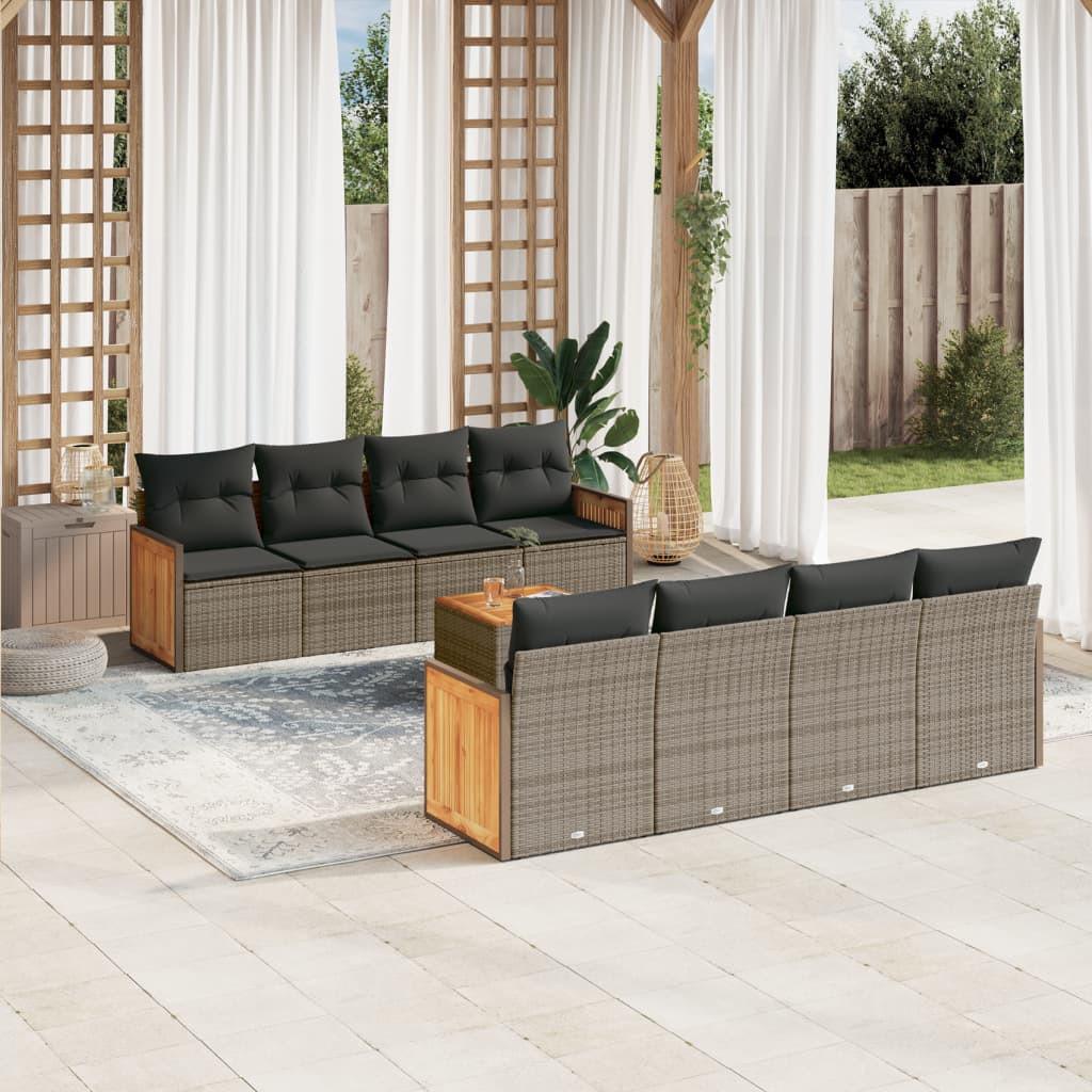 VidaXL Garten sofagarnitur poly-rattan