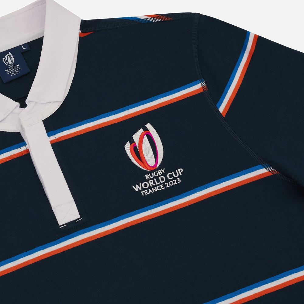 macron Acron Frankreich RWC 2023 Langärmeliges Polo-Shirt
