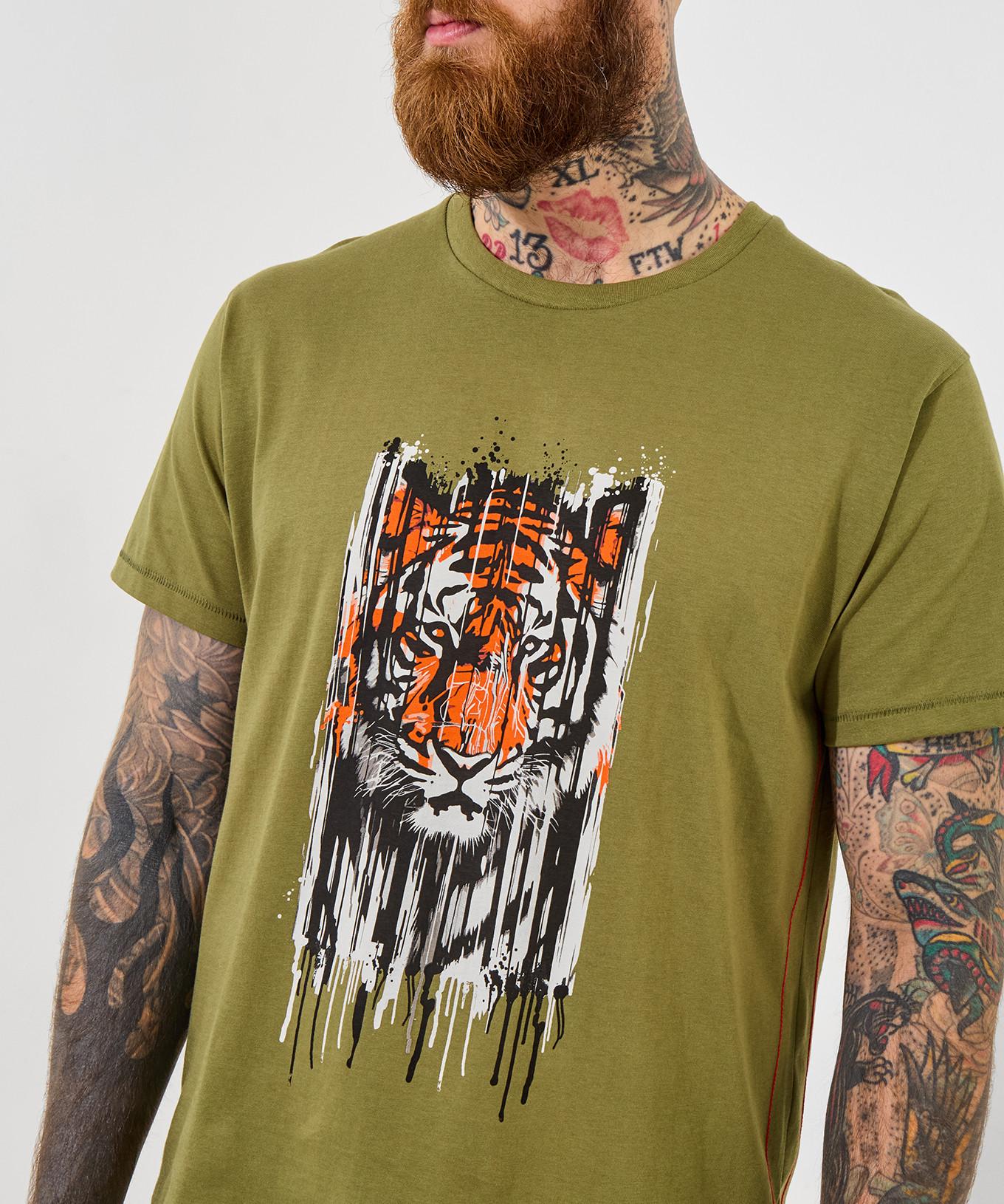 Joe Browns Tiger-Kopf Grafik T-Shirt