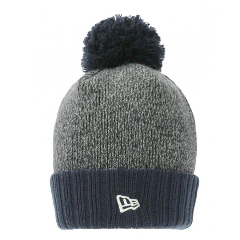 NEW ERA mütze mit bommel gestrickt