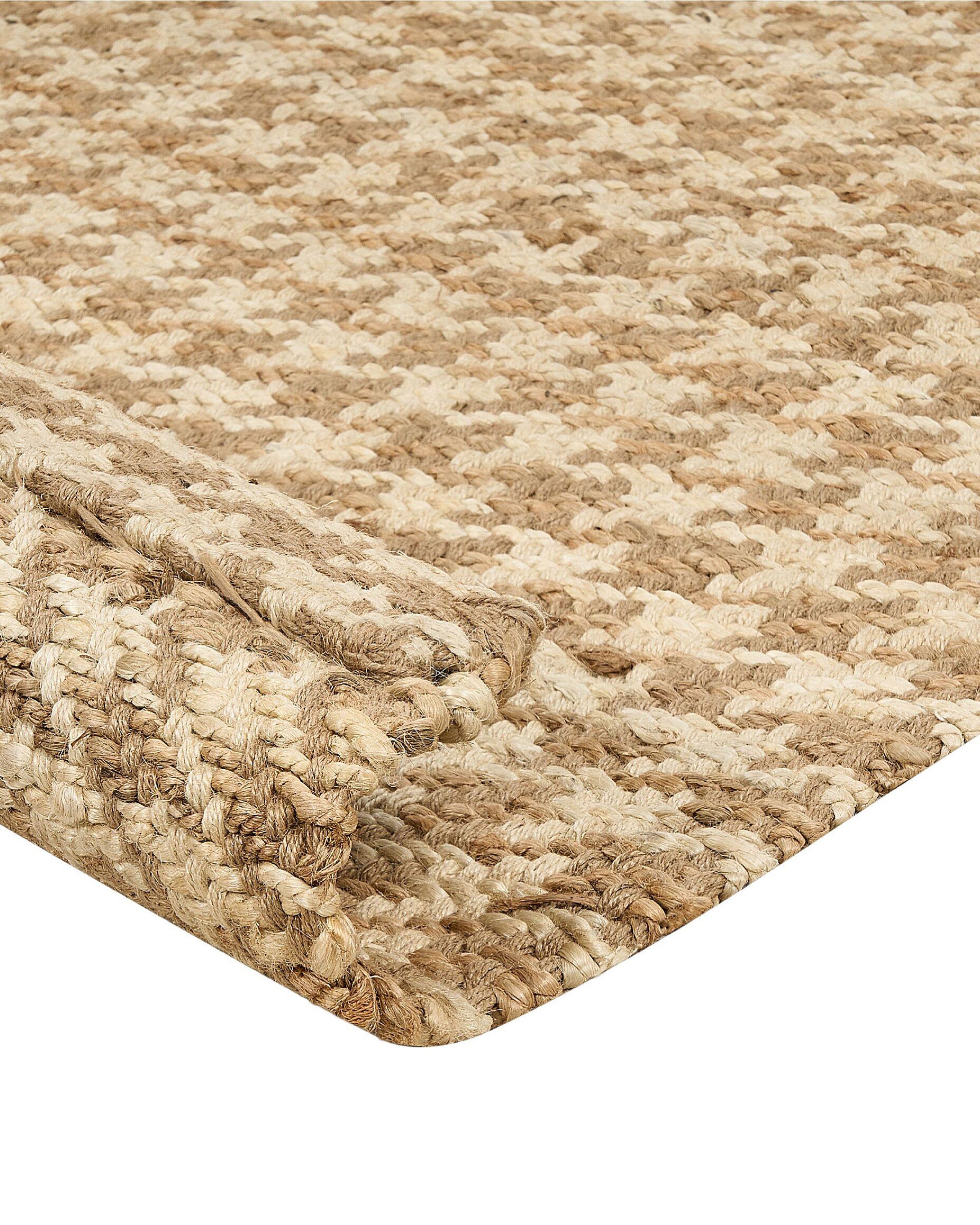 Beliani Teppich aus Jute Boho ARAPTEPE