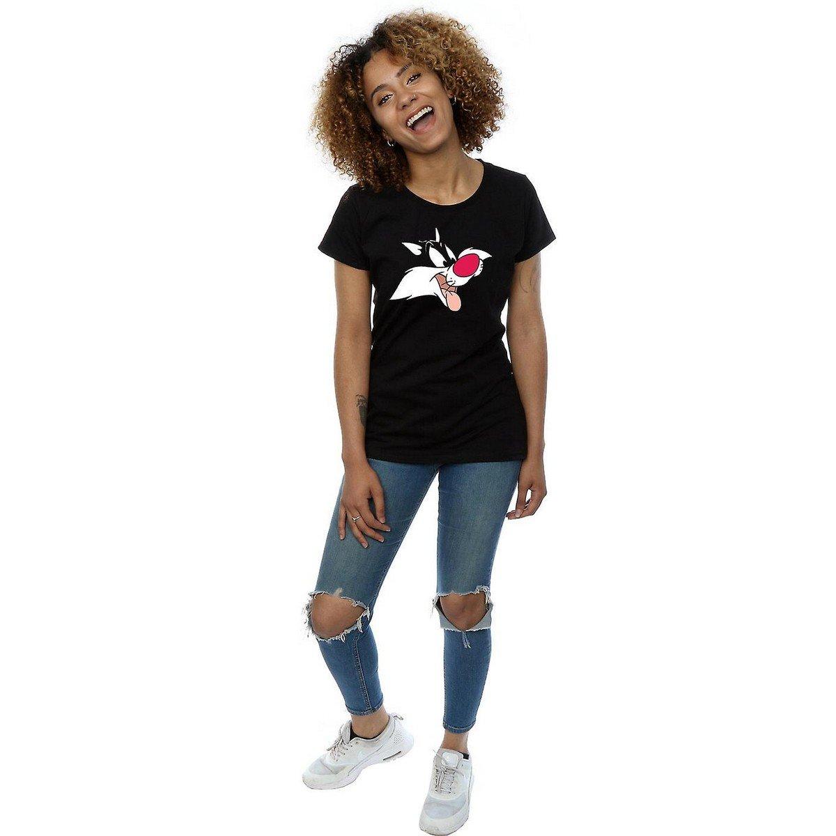 LOONEY TUNES Sylvester the Cat bedrucktes Kurzarm T-Shirt