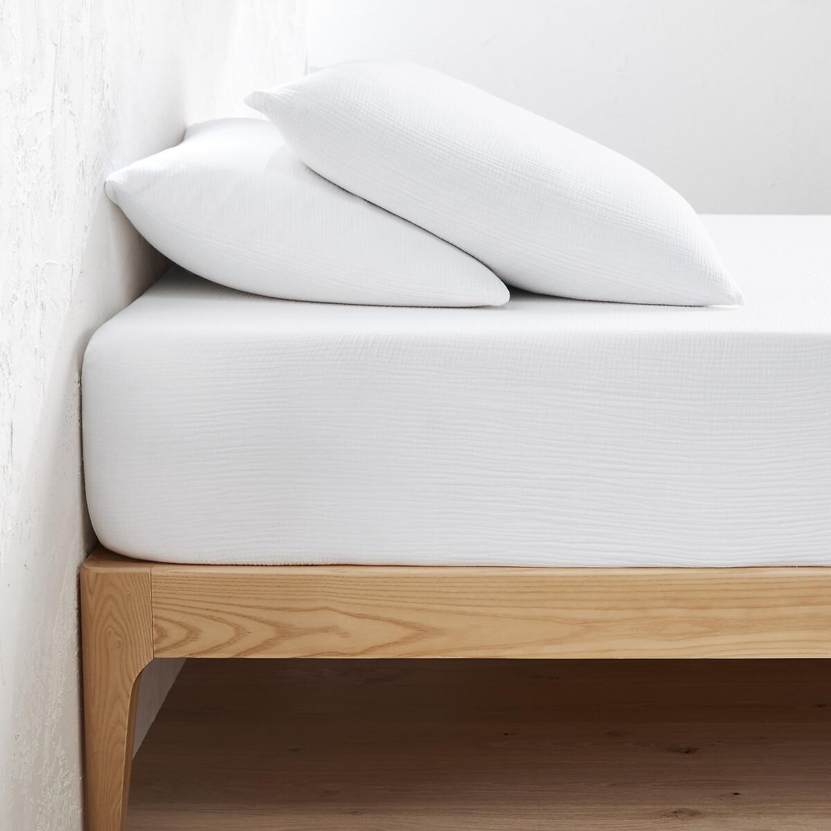 La Redoute Intérieurs Fixleintuch Kumla aus Baumwoll-Musselin