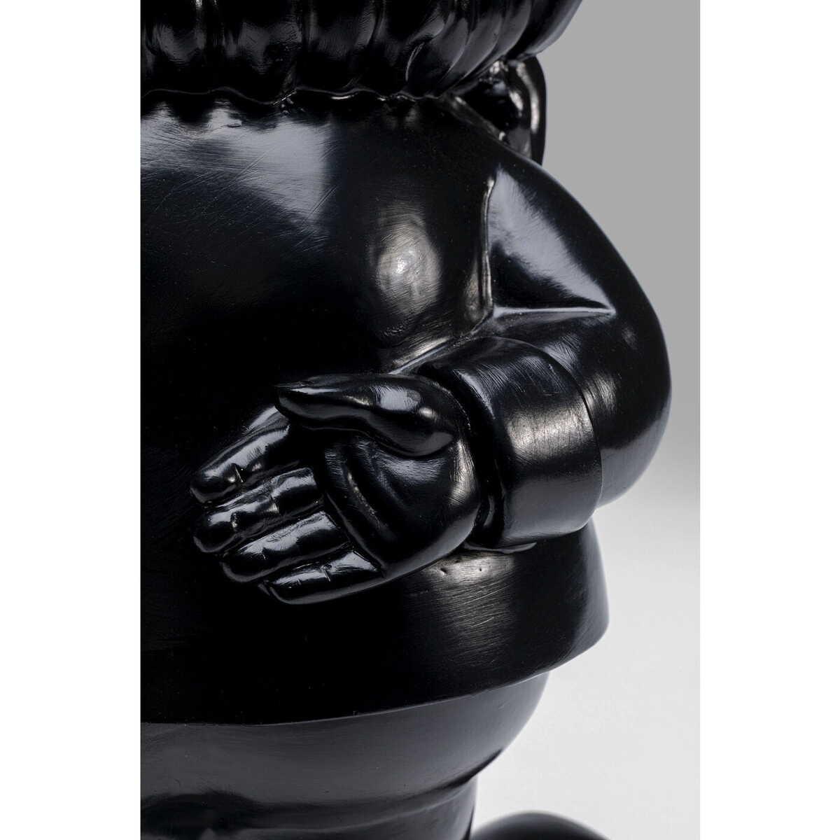 KARE Design Deko Figur Zwerg Standing Schwarz Gold 46cm